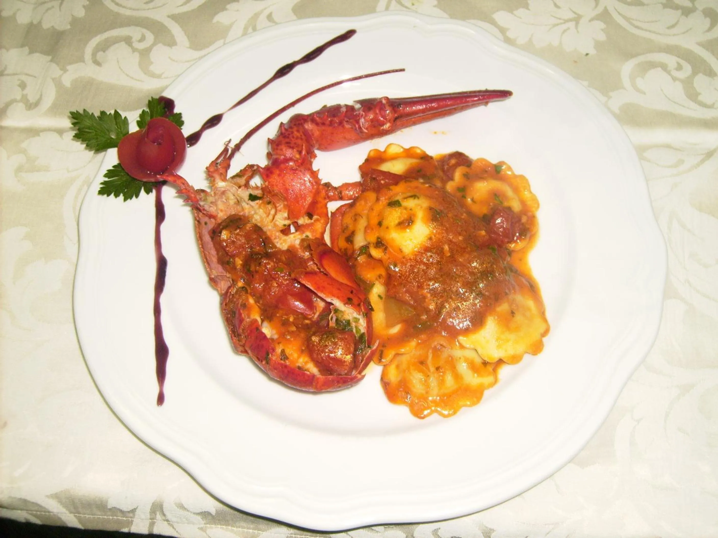 Food close-up in Hotel Garden