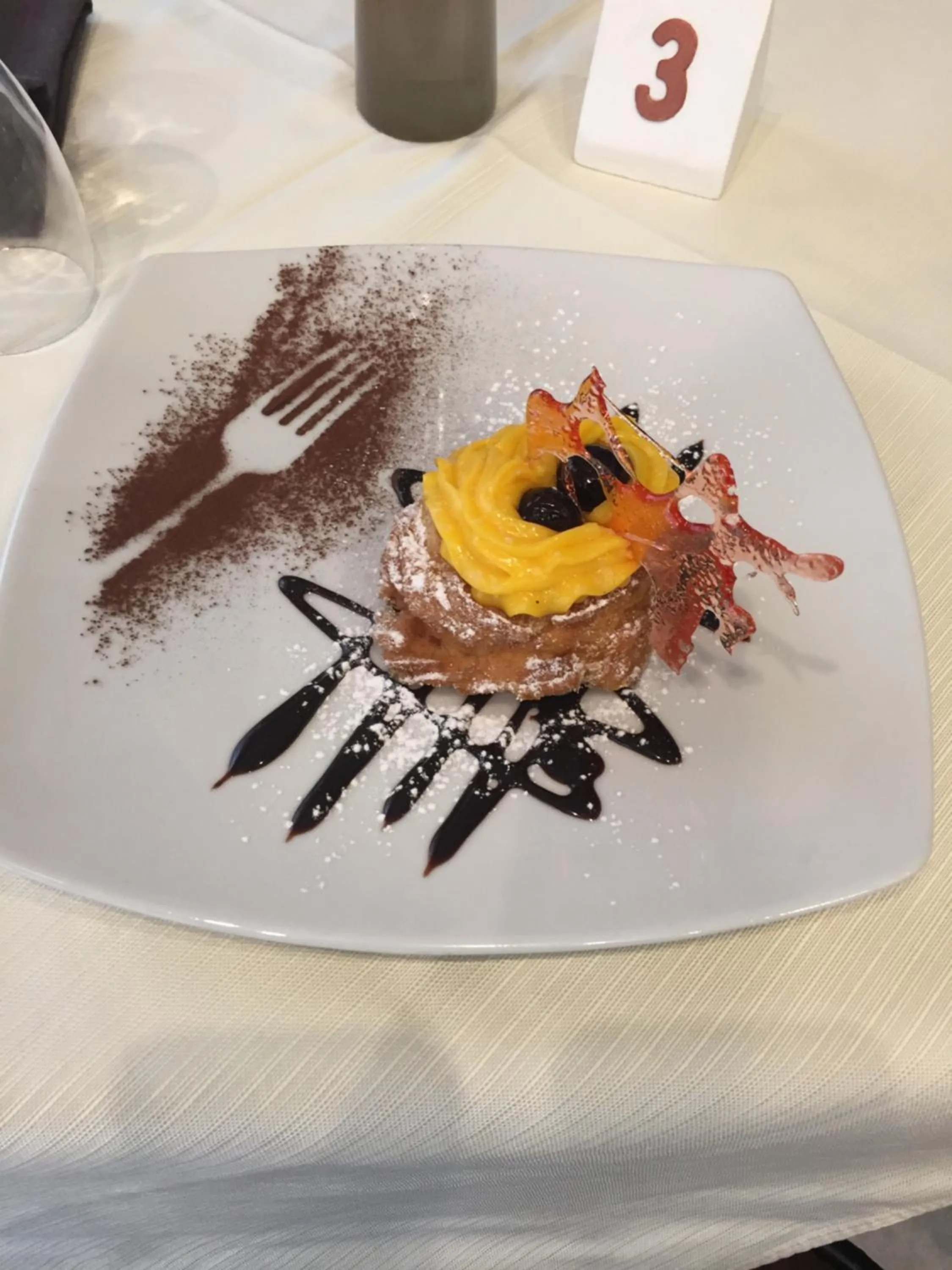 Food close-up in Hotel Garden