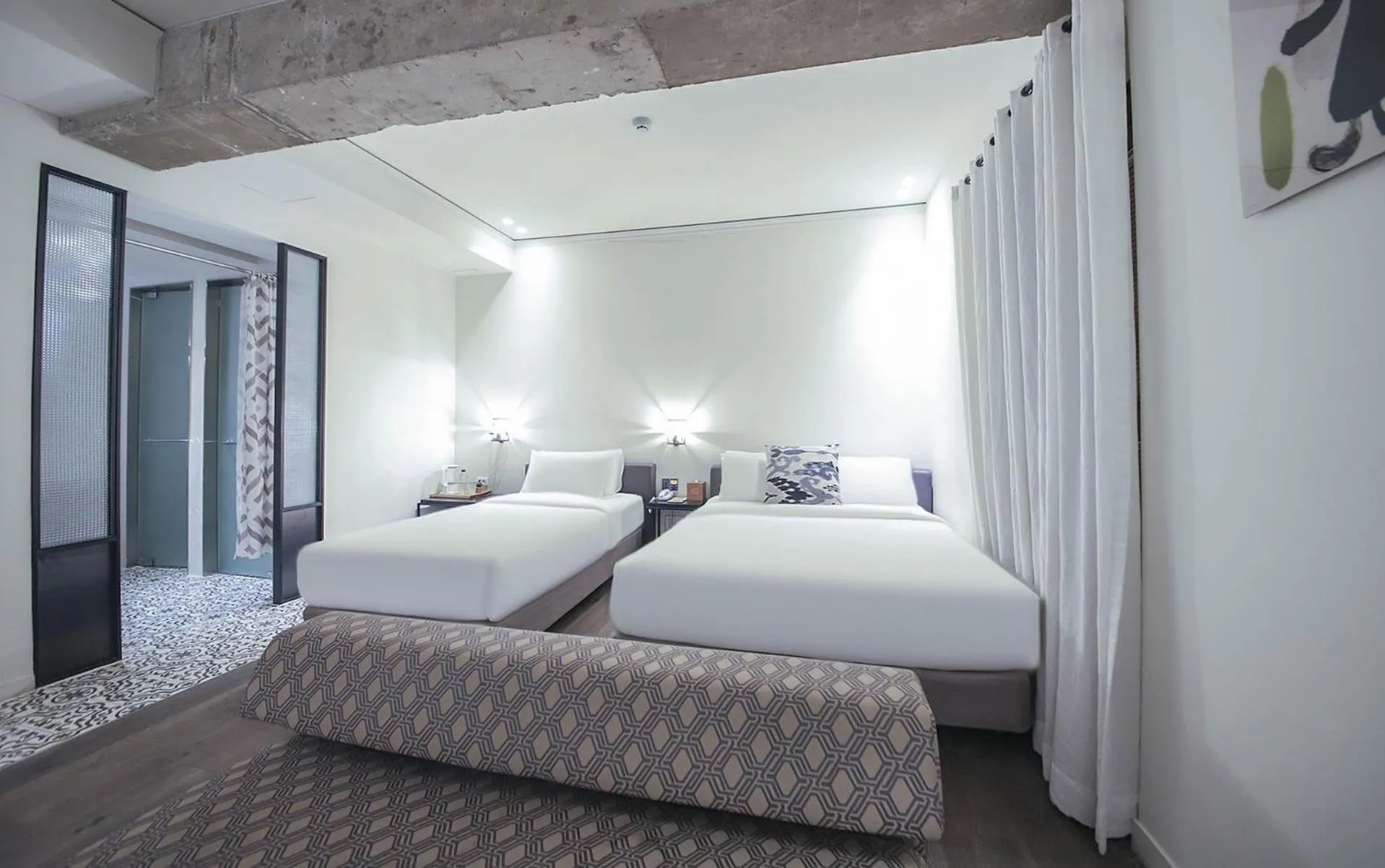 Bed in BROWN DOT Hotel Dadaepo Beach