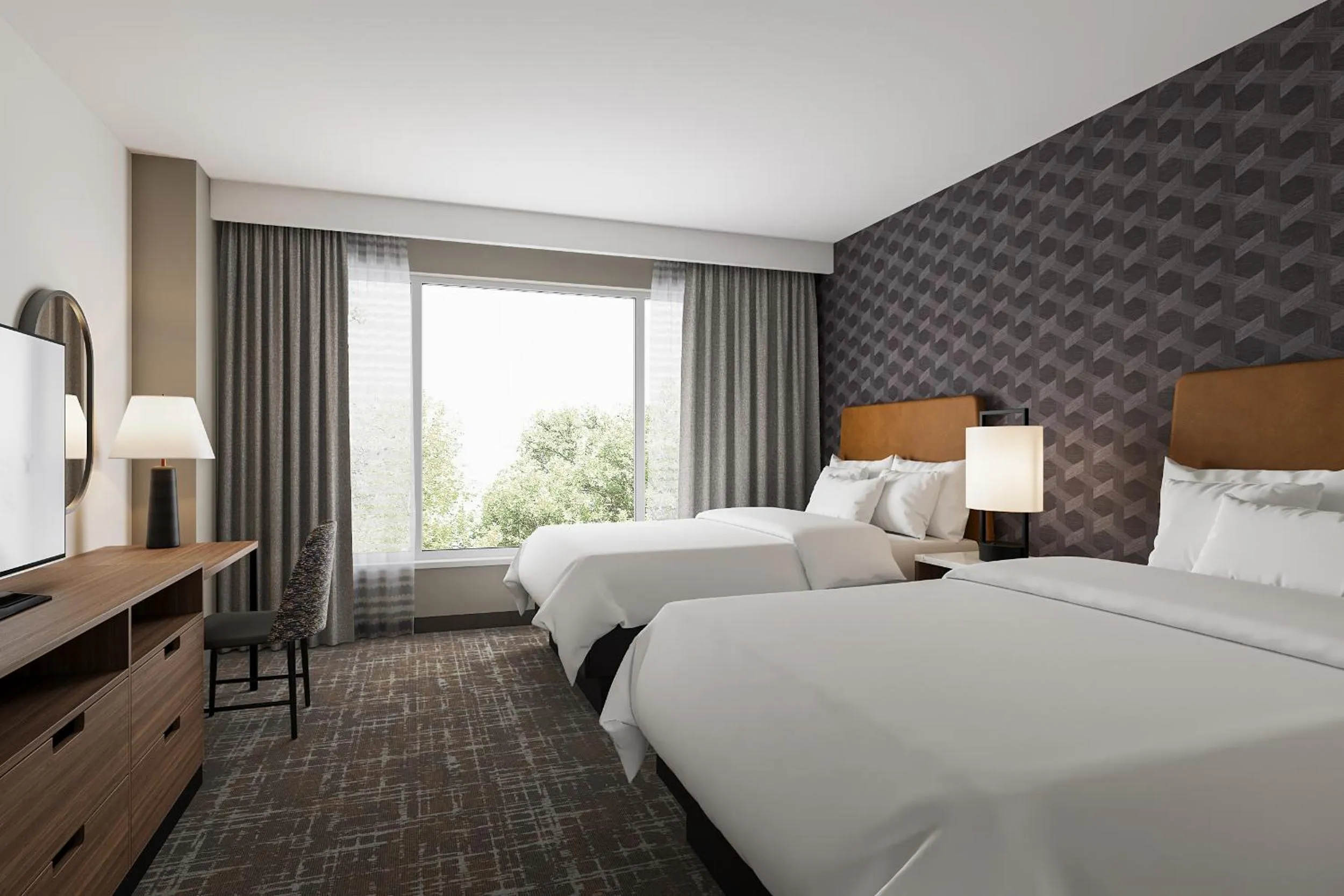 Bed in Embassy Suites Huntsville