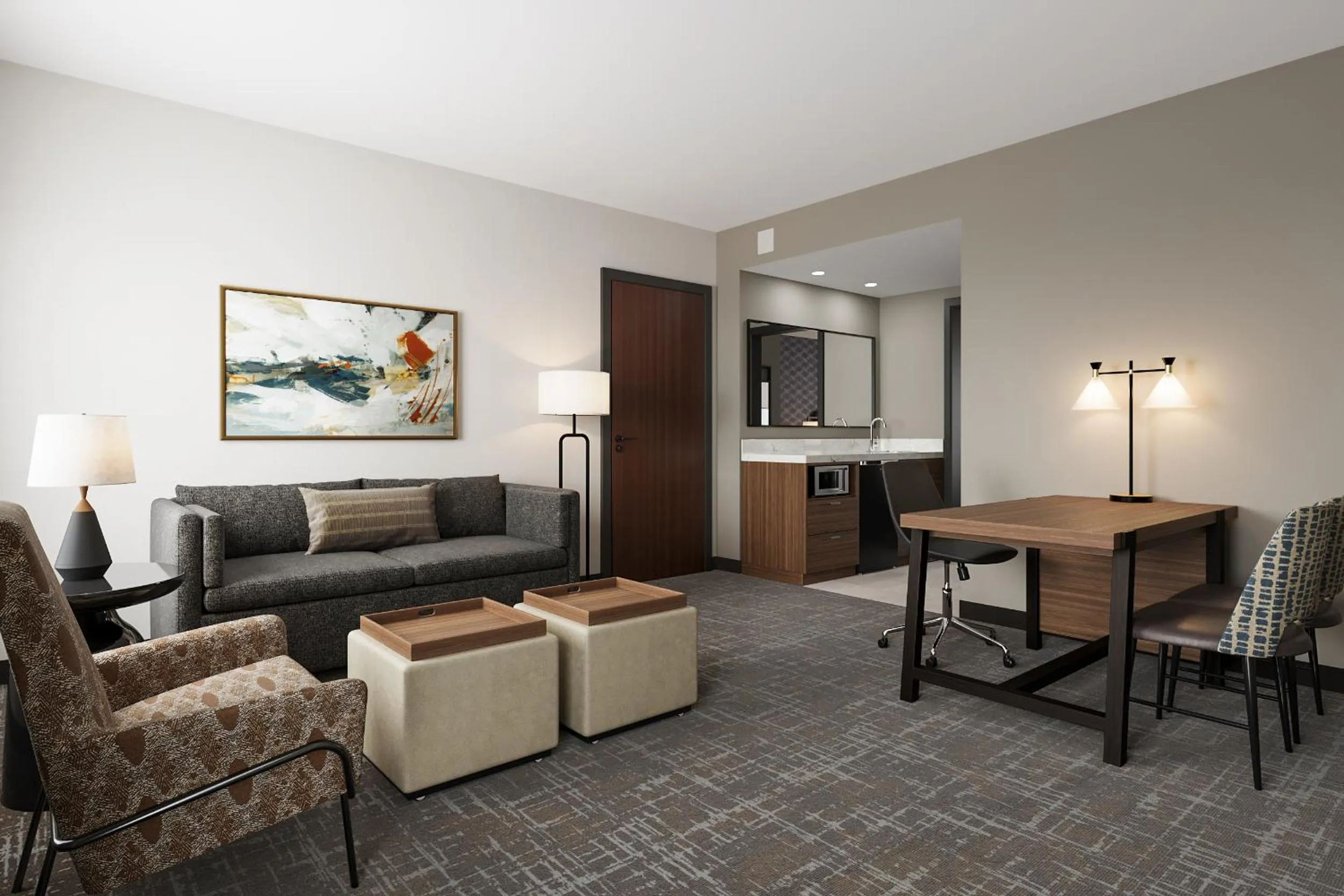 Living room in Embassy Suites Huntsville