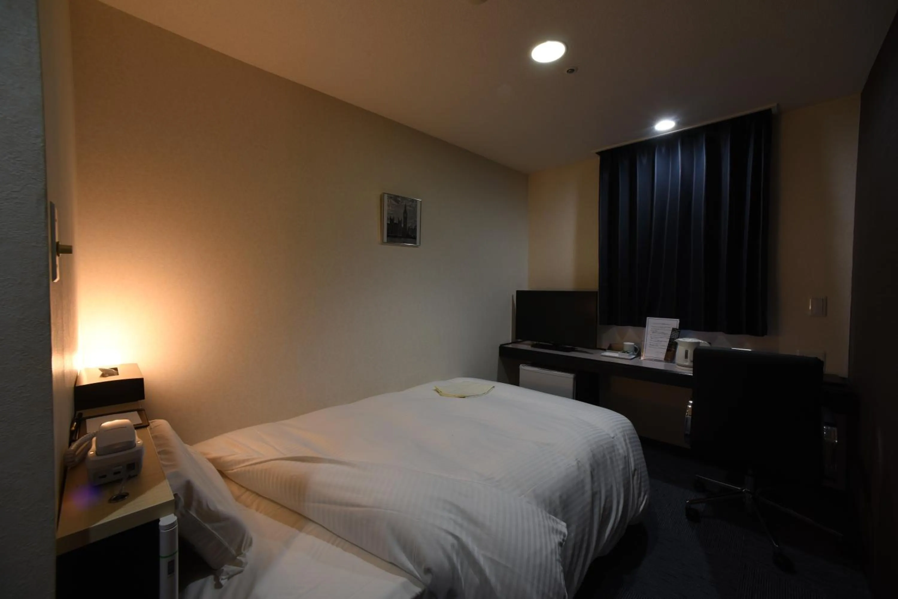 Photo of the whole room, Bed in R Hotels Inn Hokkaido Asahikawa