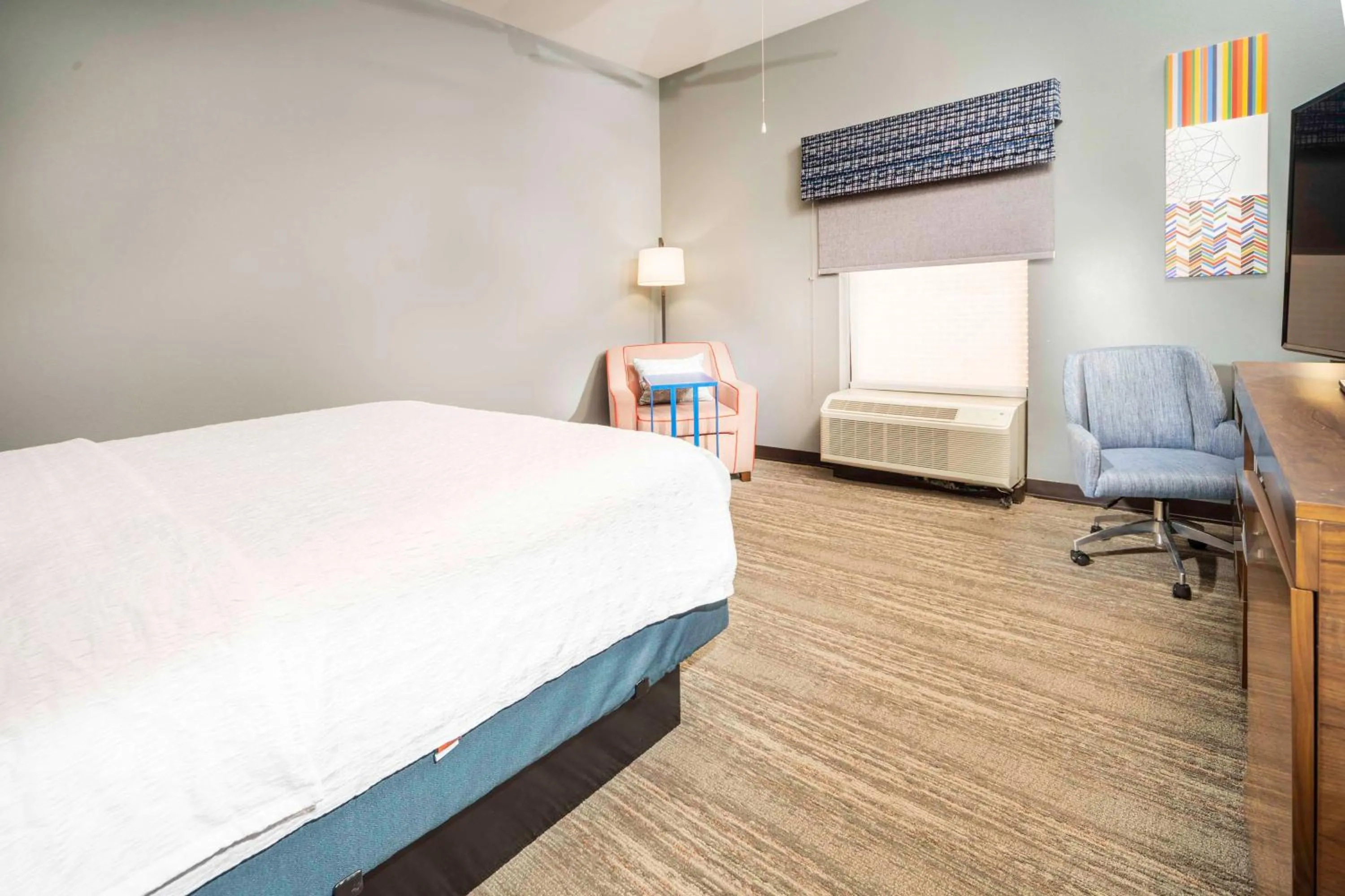 Bed in Hampton Inn and Suites New Iberia