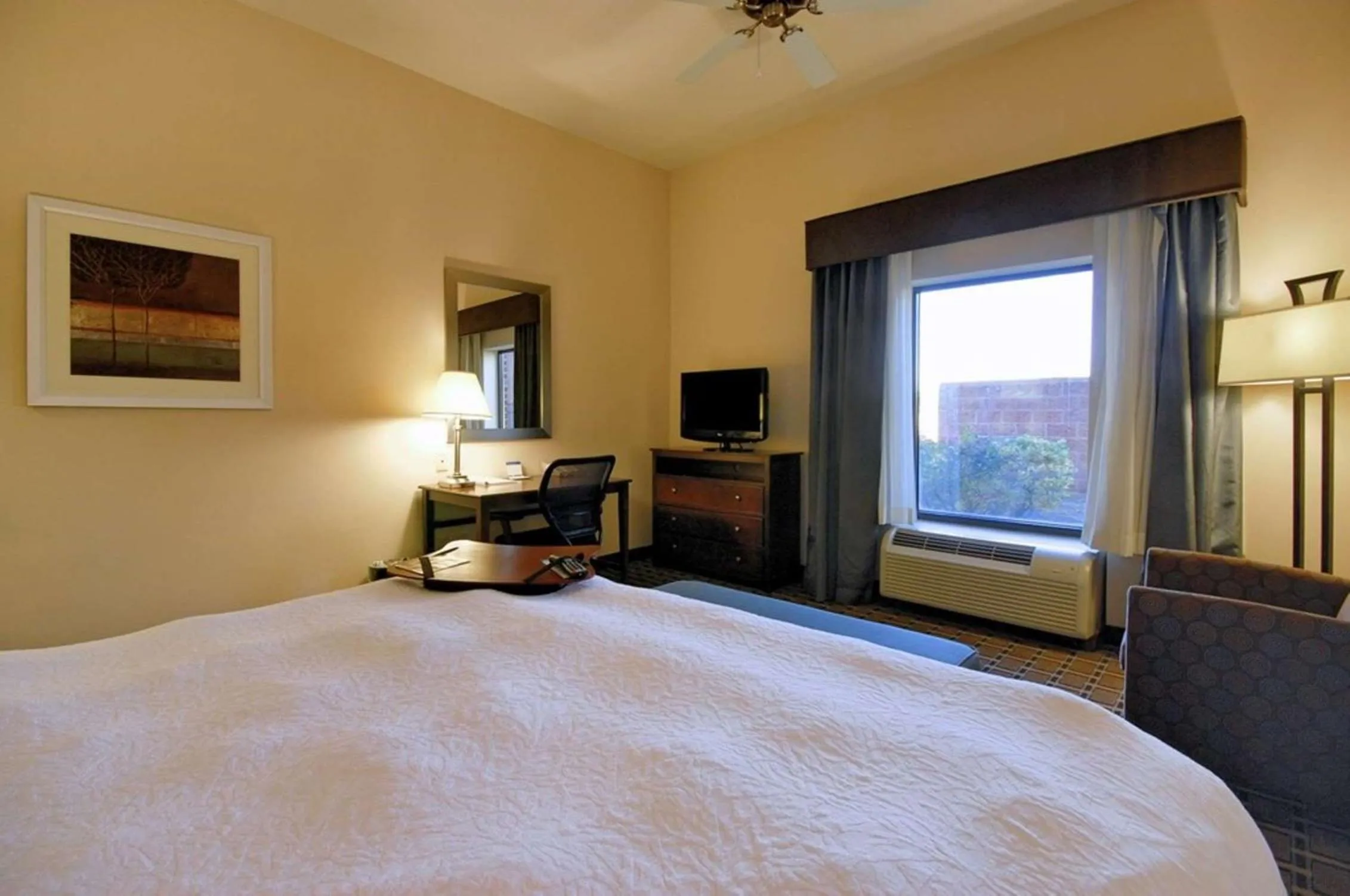 Bed in Hampton Inn and Suites New Iberia