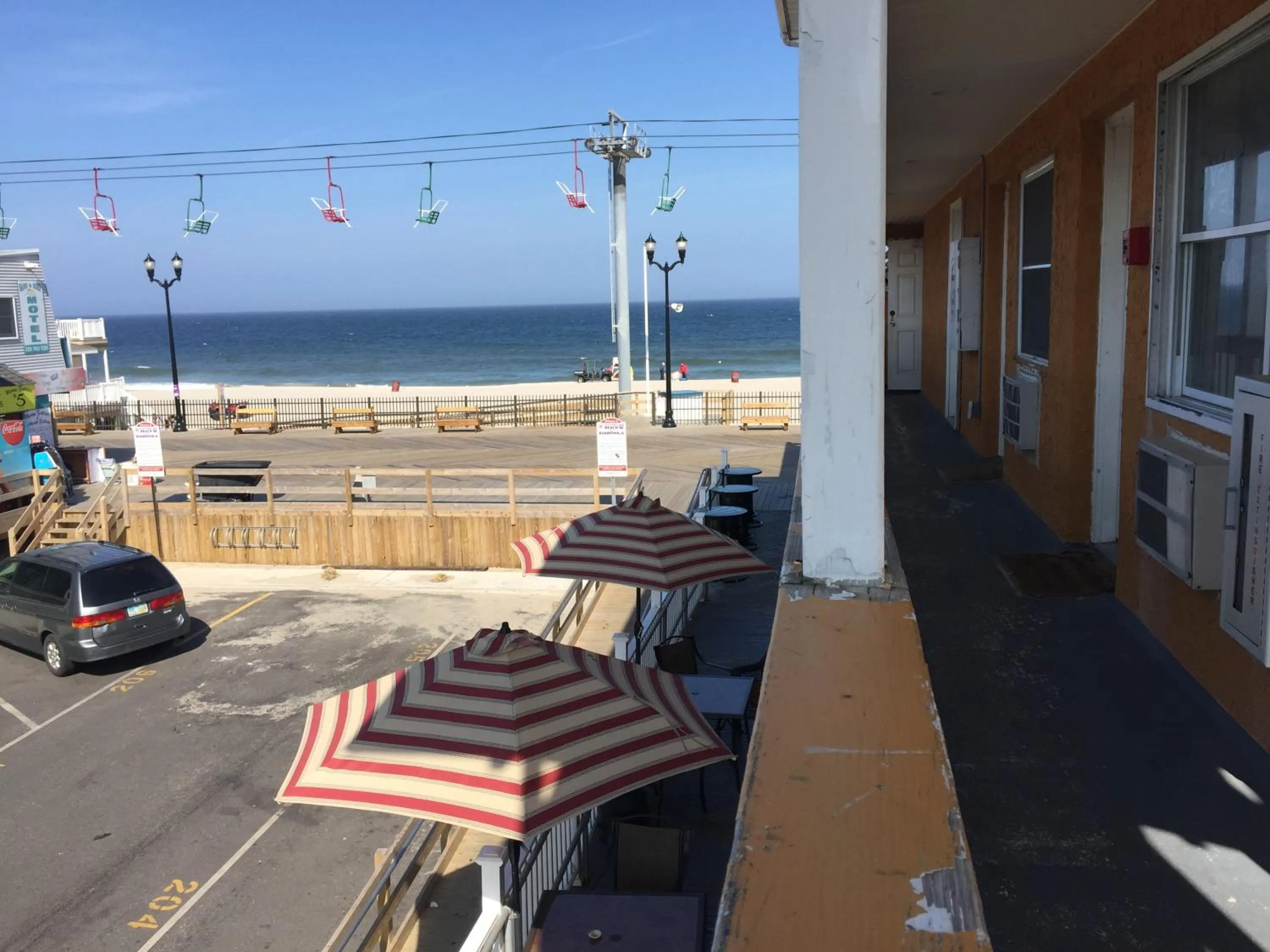 Sea view in Boardwalk Hotel Charlee & Apartments Beach Hotel Oceanfront