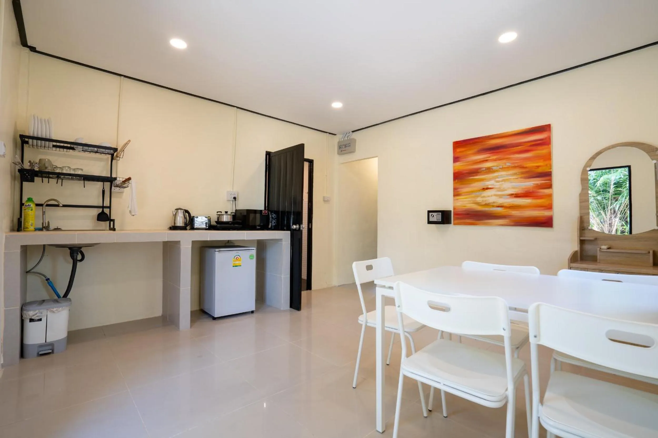 Kitchen or kitchenette in Mook Lanta Eco Resort