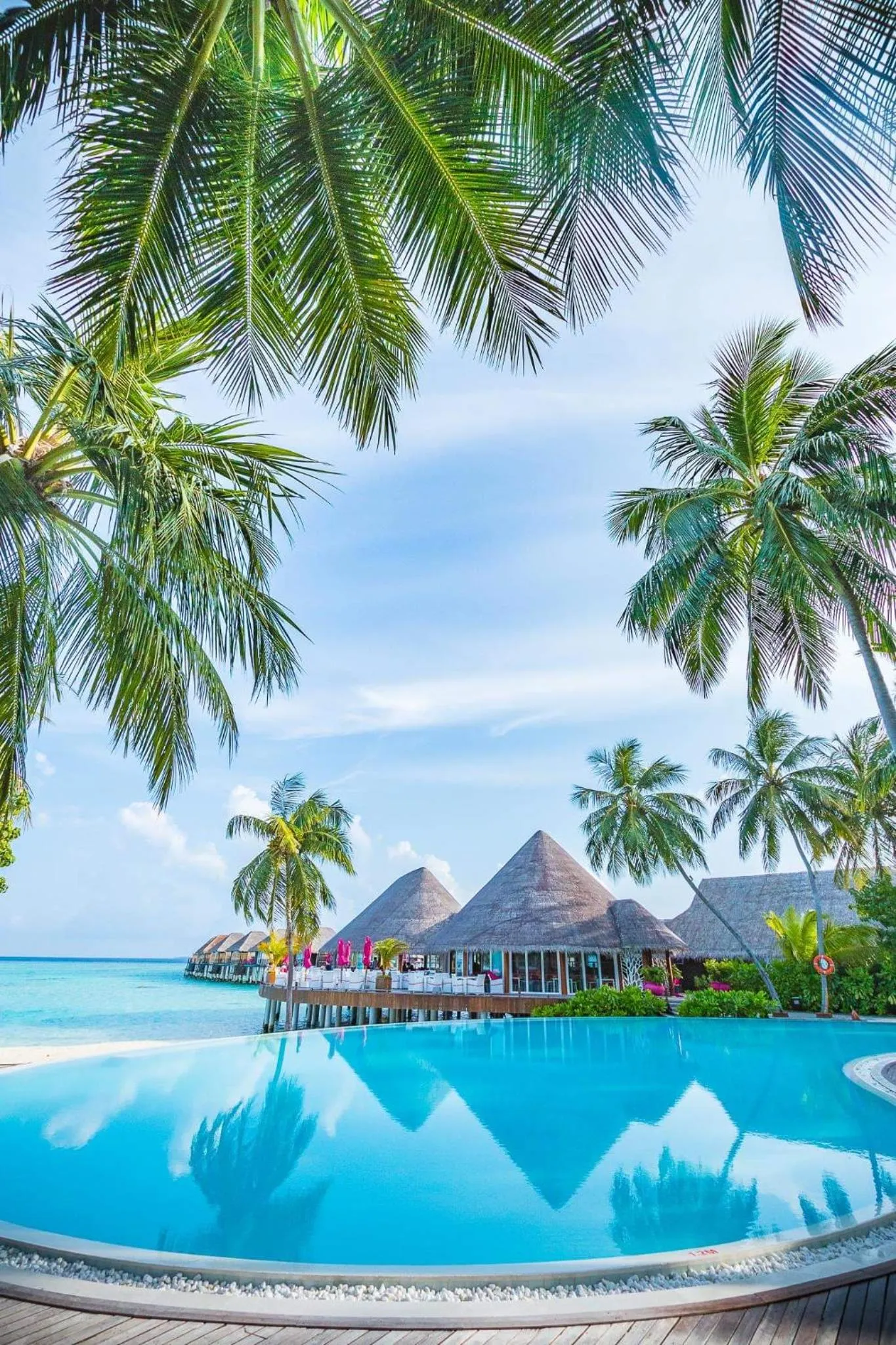 Swimming pool in Sun Siyam Vilu Reef with Free Transfer