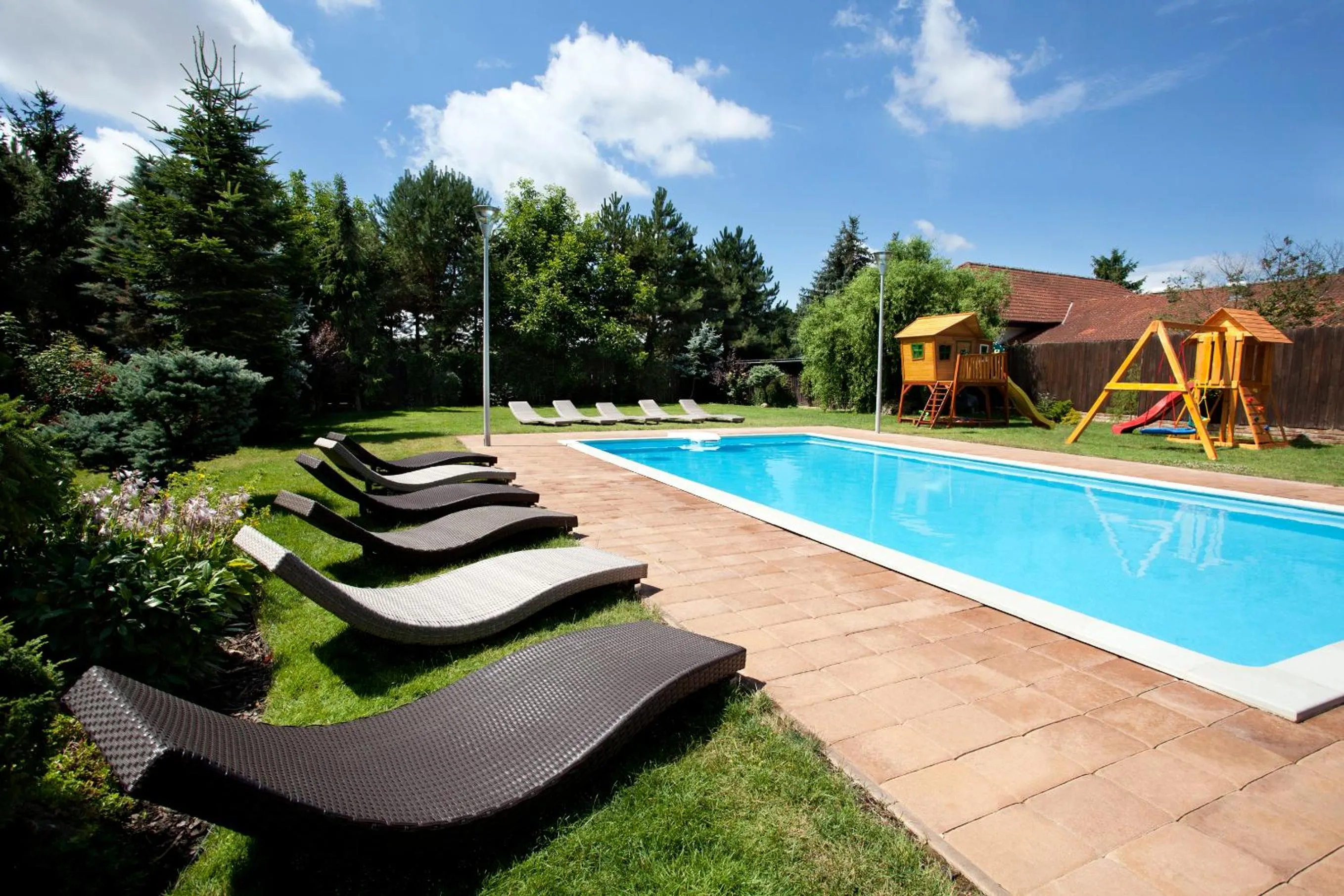 Swimming pool in Garni hotel Celnice
