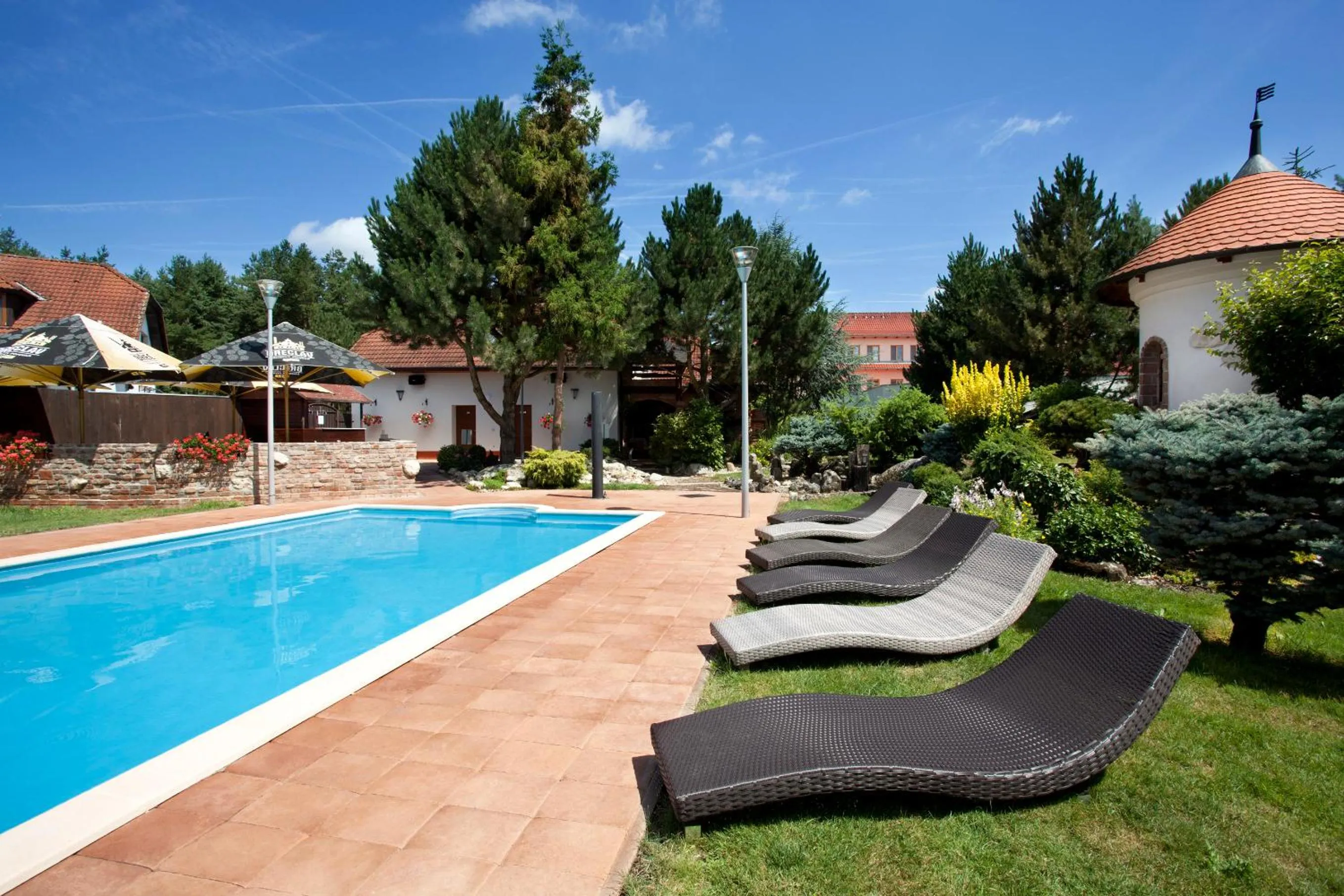 Swimming pool in Garni hotel Celnice