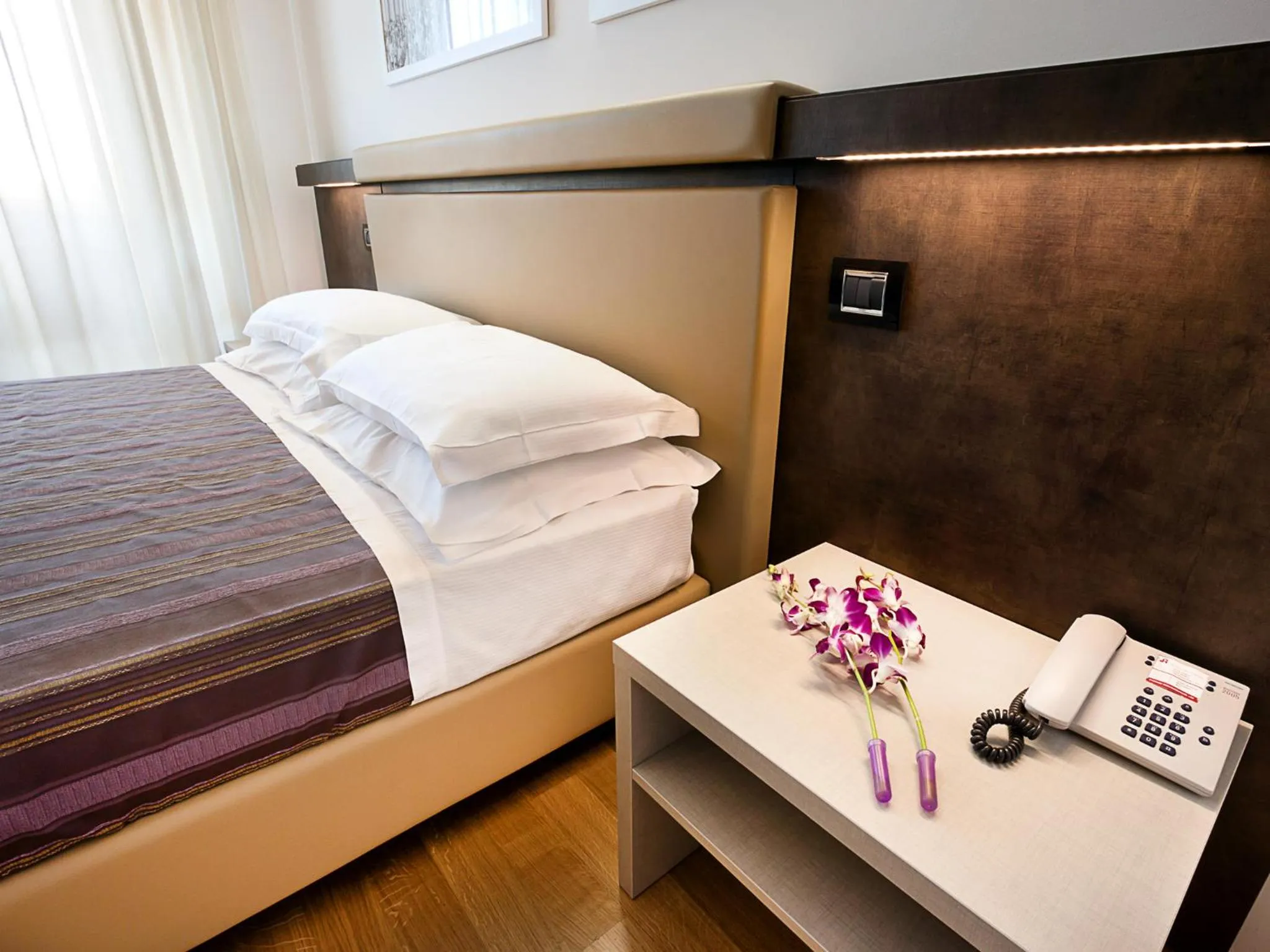 Decorative detail, Bed in Hotel Sporting