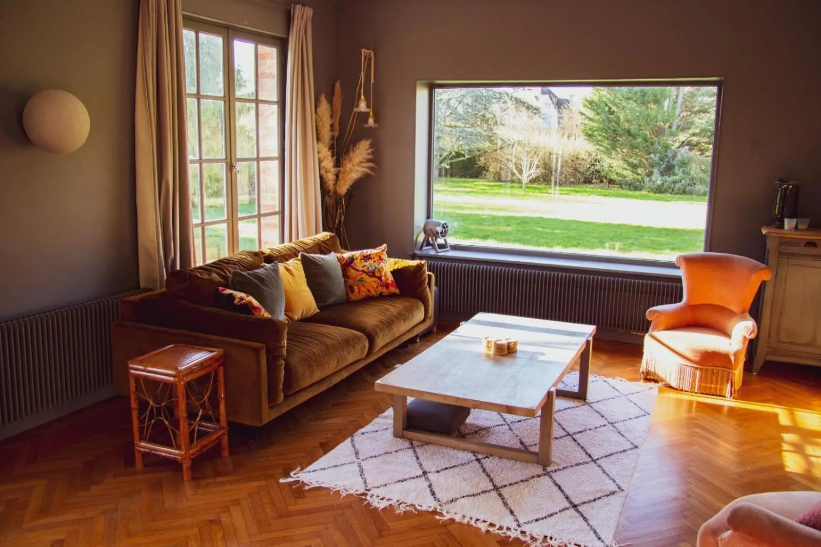 Seating area in Les jardins de Beaumont