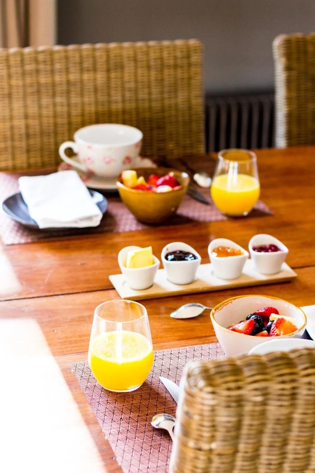 Breakfast in Les jardins de Beaumont
