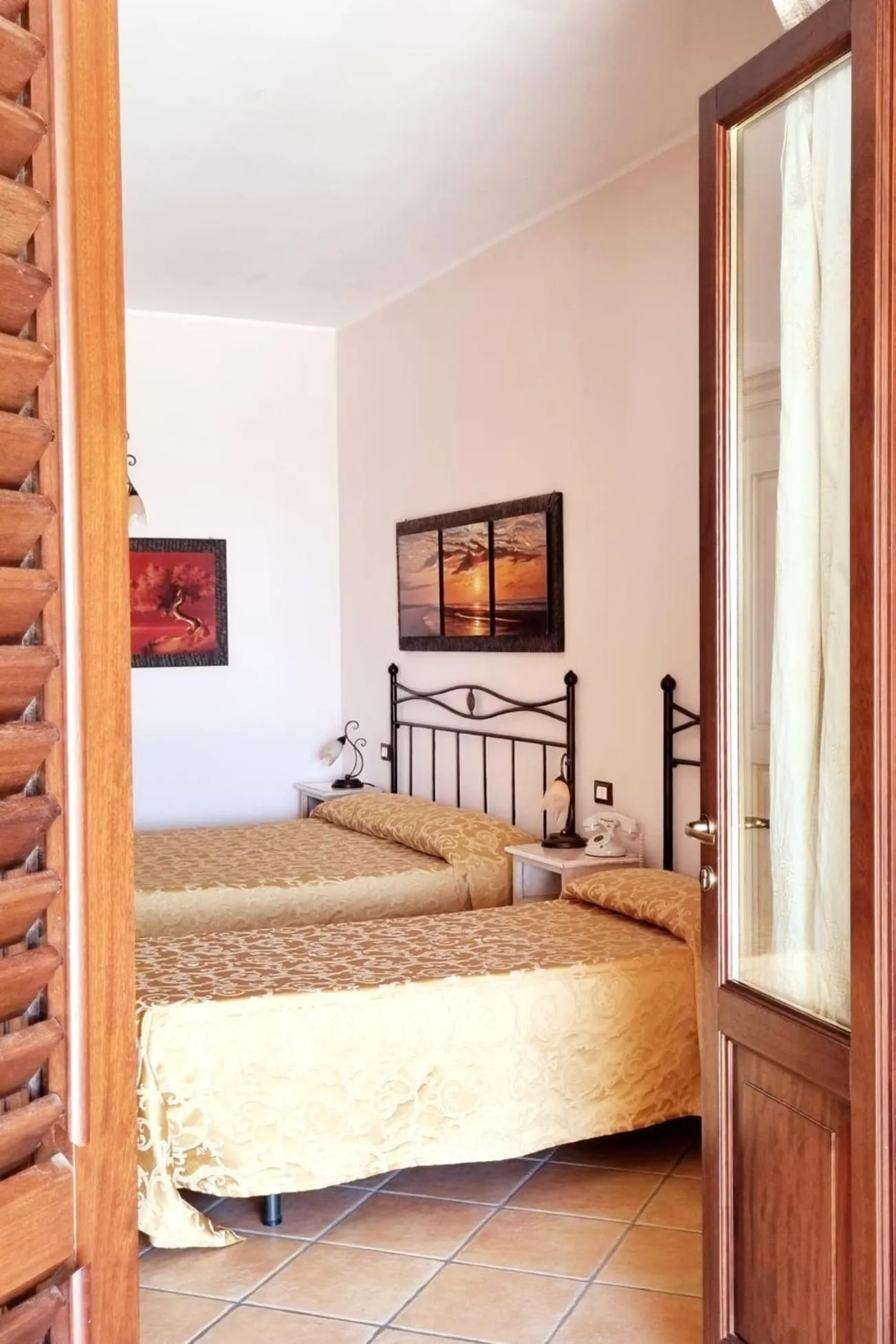 Bed in Hotel Borgo Eolie