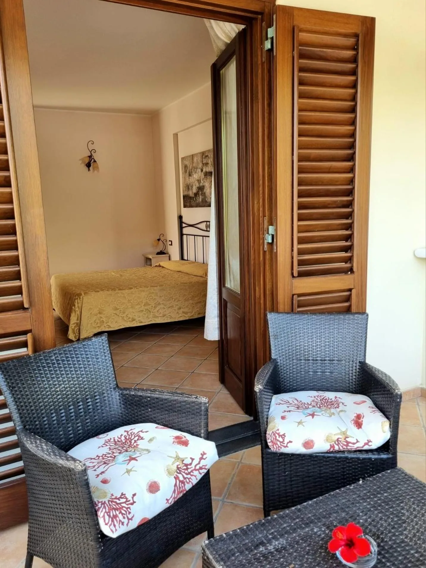 Bed in Hotel Borgo Eolie