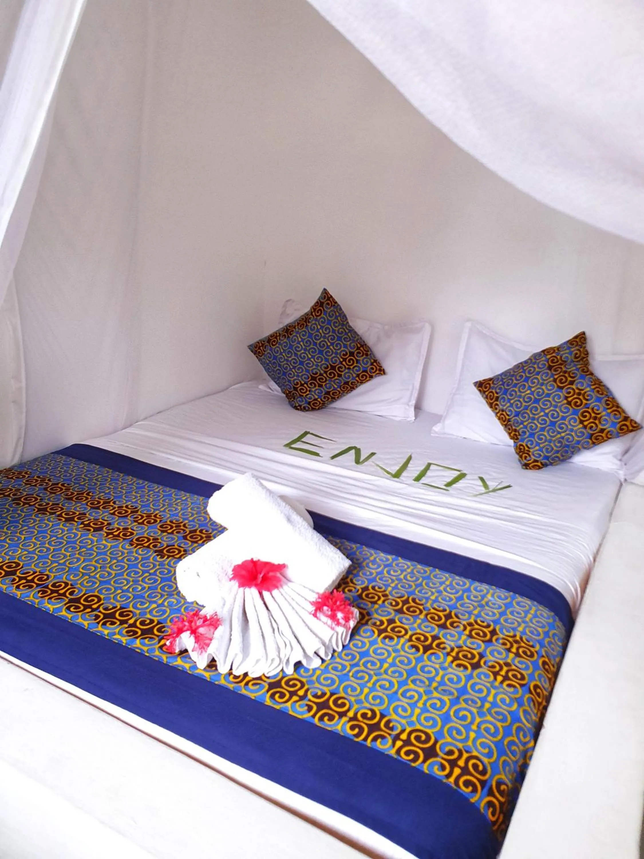 Bedroom, Bed in Blue Palm Zanzibar