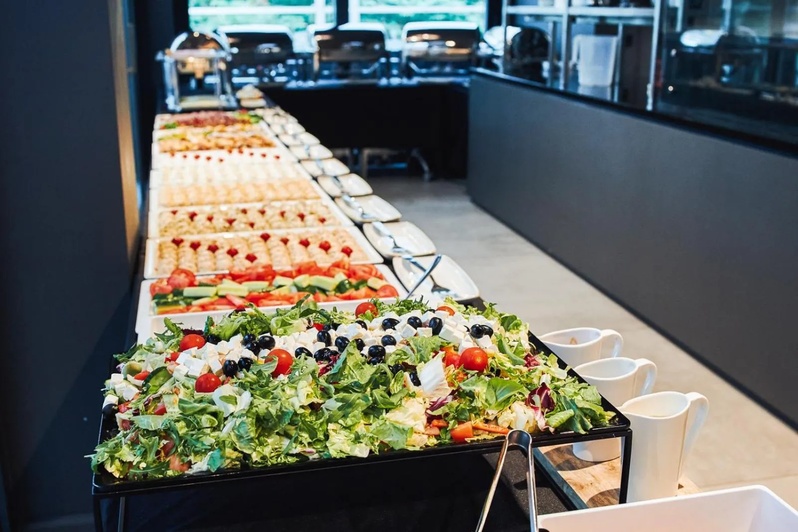 Buffet breakfast in Dune Beach Resort