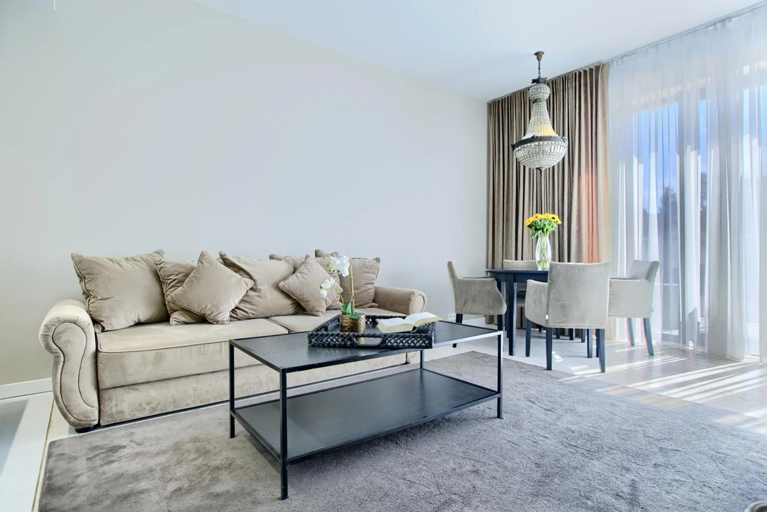 Living room in Dune Beach Resort