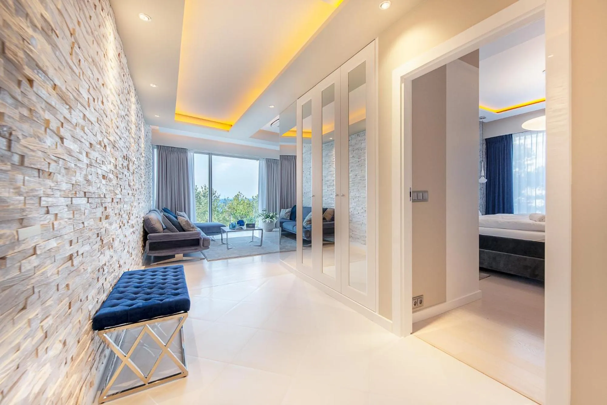 Living room in Dune Beach Resort