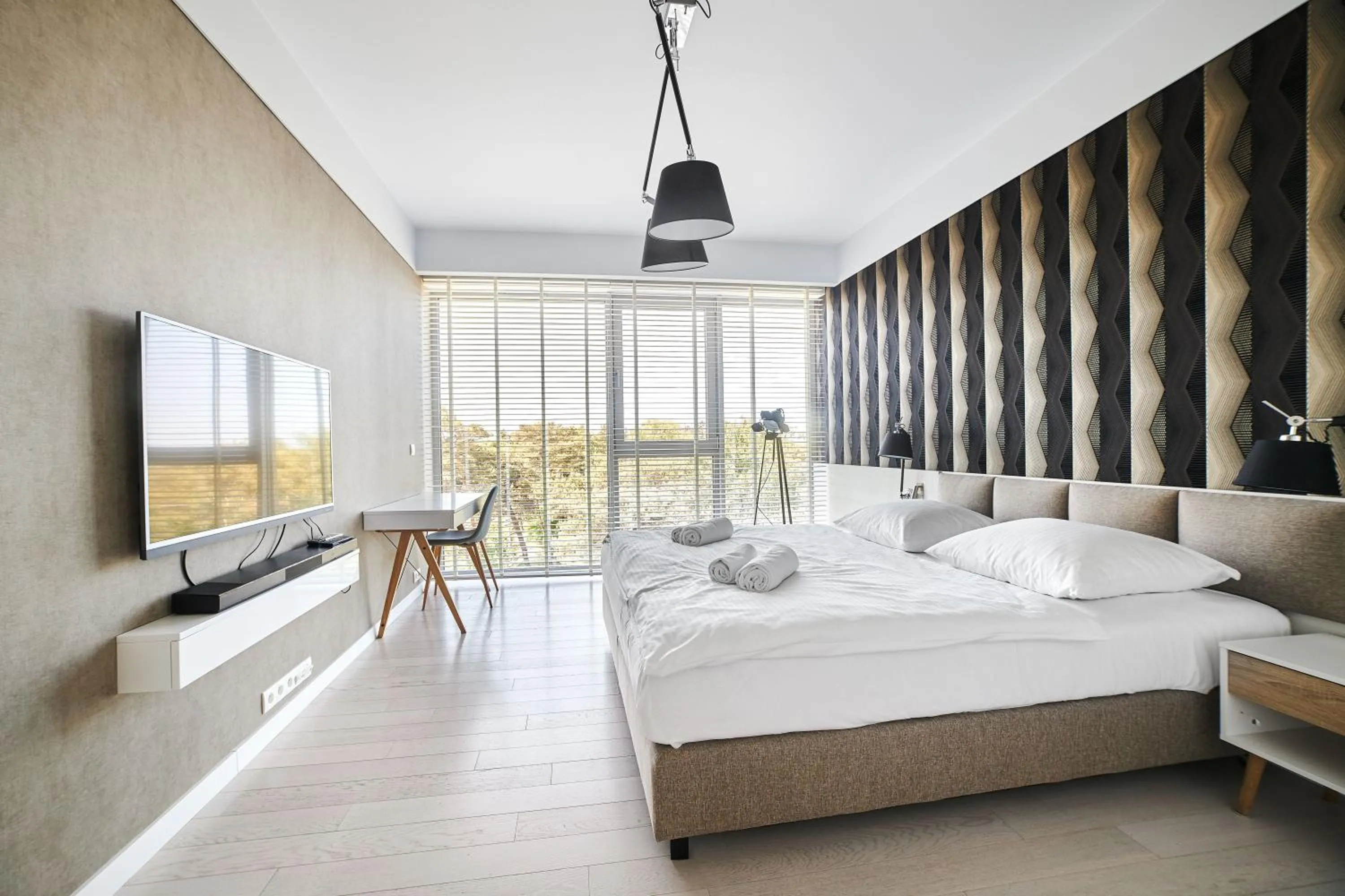 Bed in Dune Beach Resort