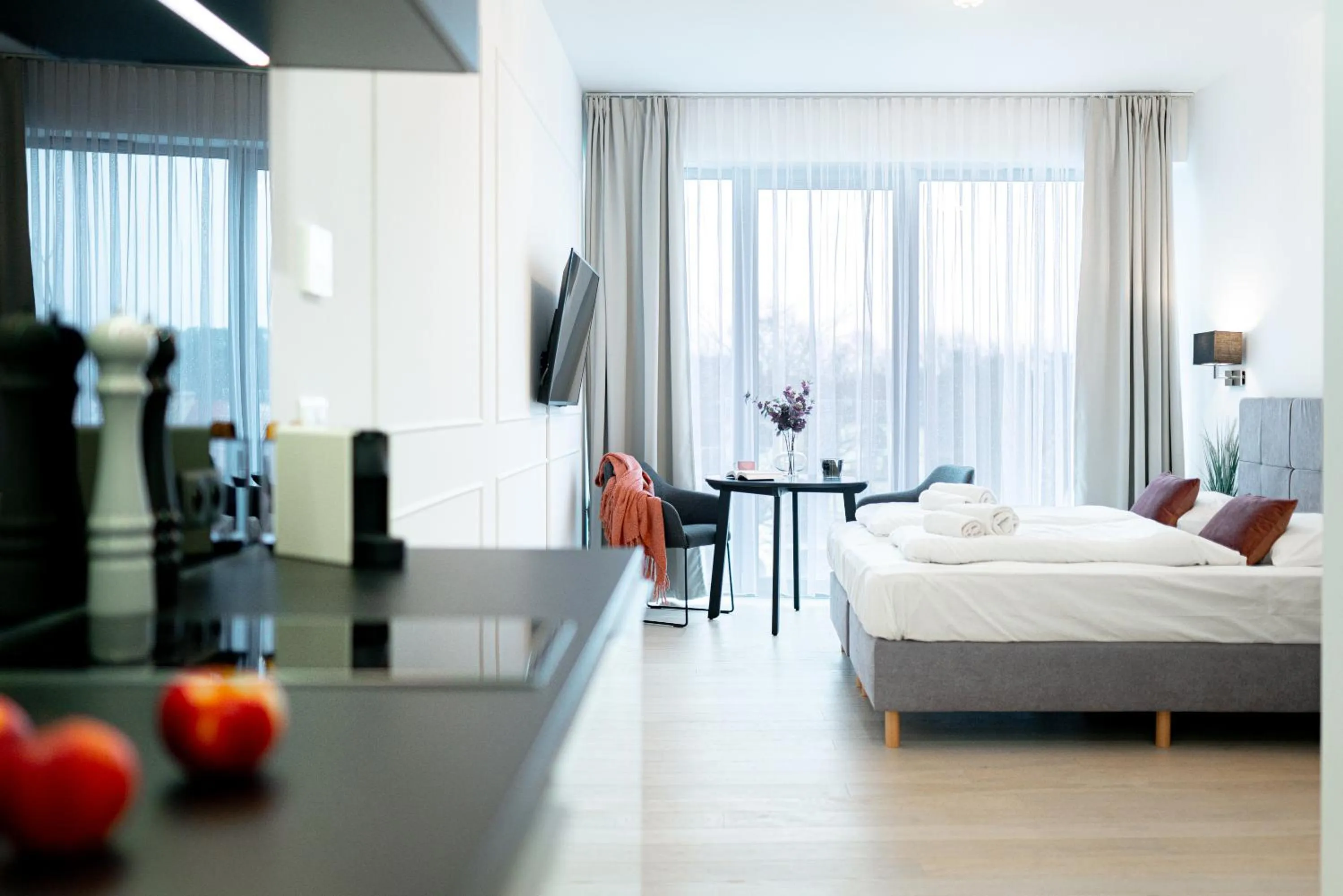 Photo of the whole room, Bed in Dune Beach Resort