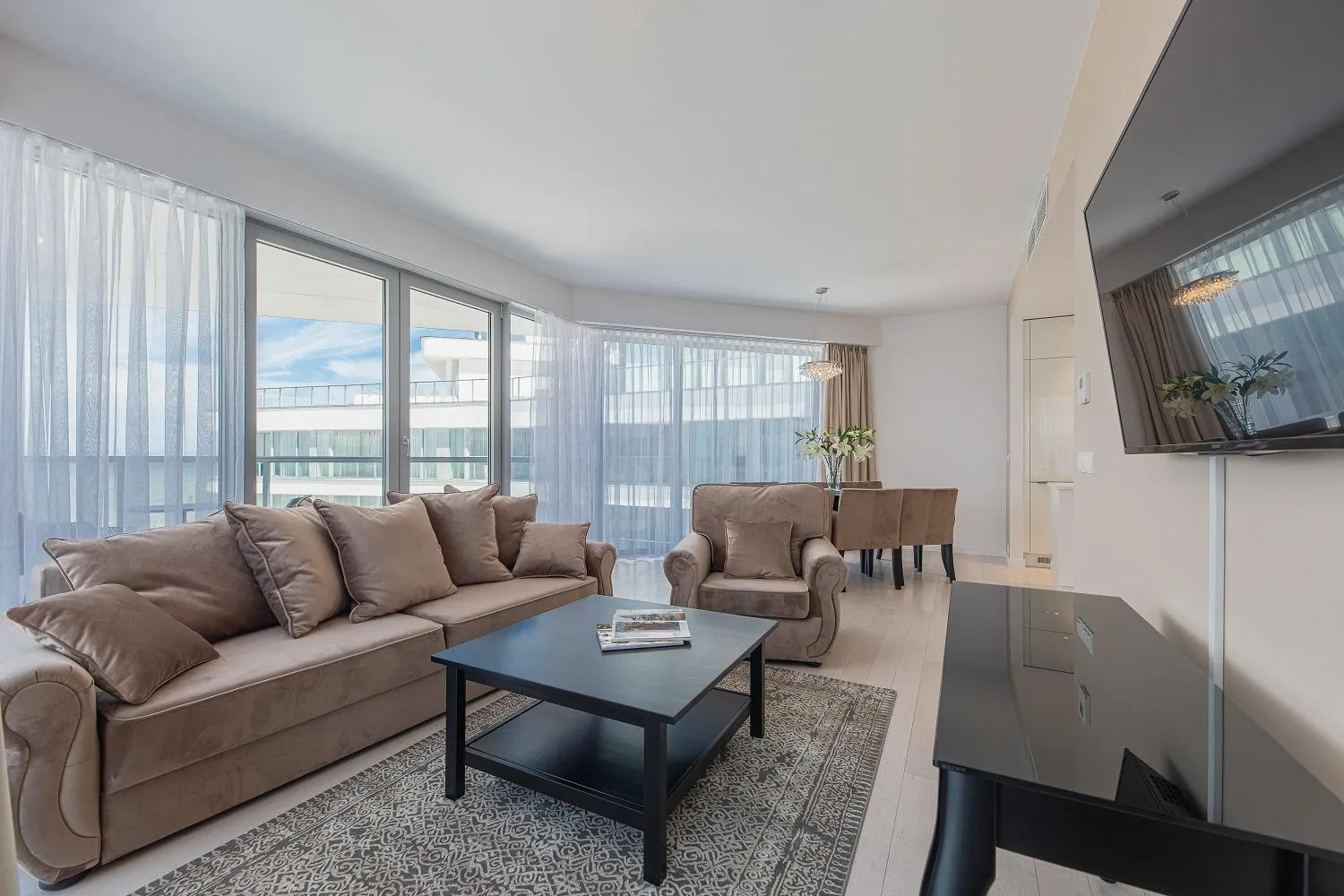 Living room in Dune Beach Resort
