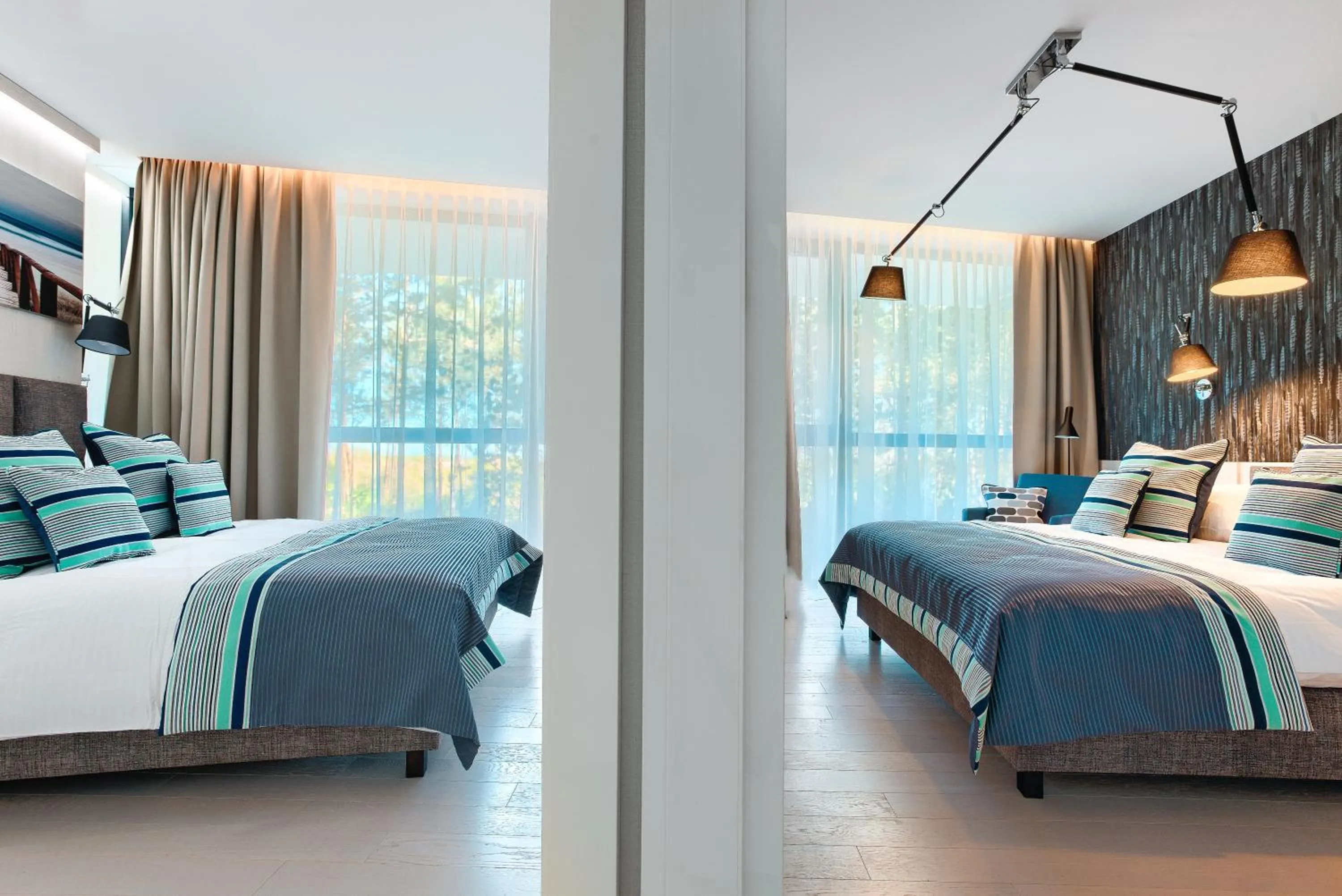 Bed in Dune Beach Resort