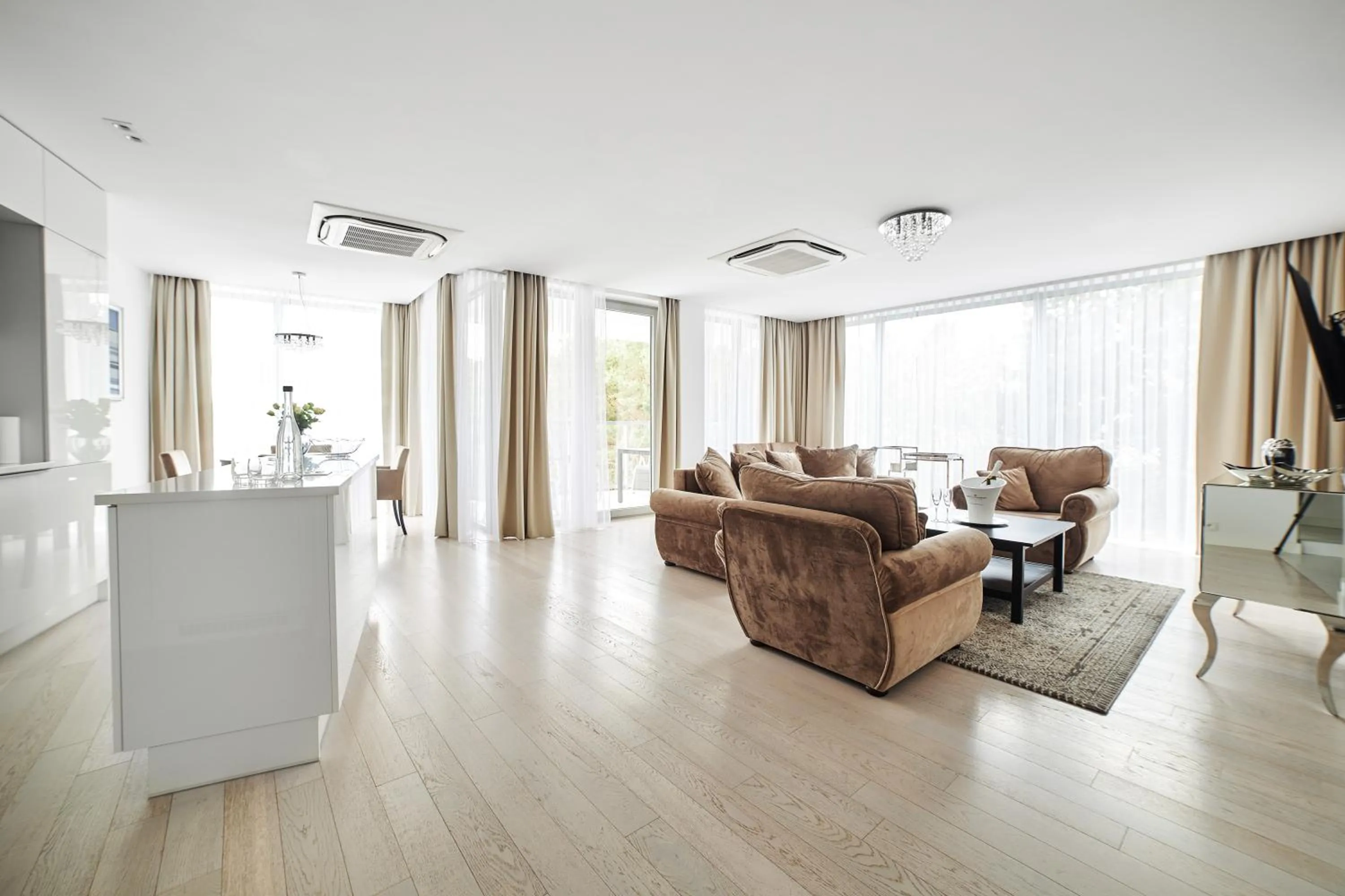 Living room in Dune Beach Resort