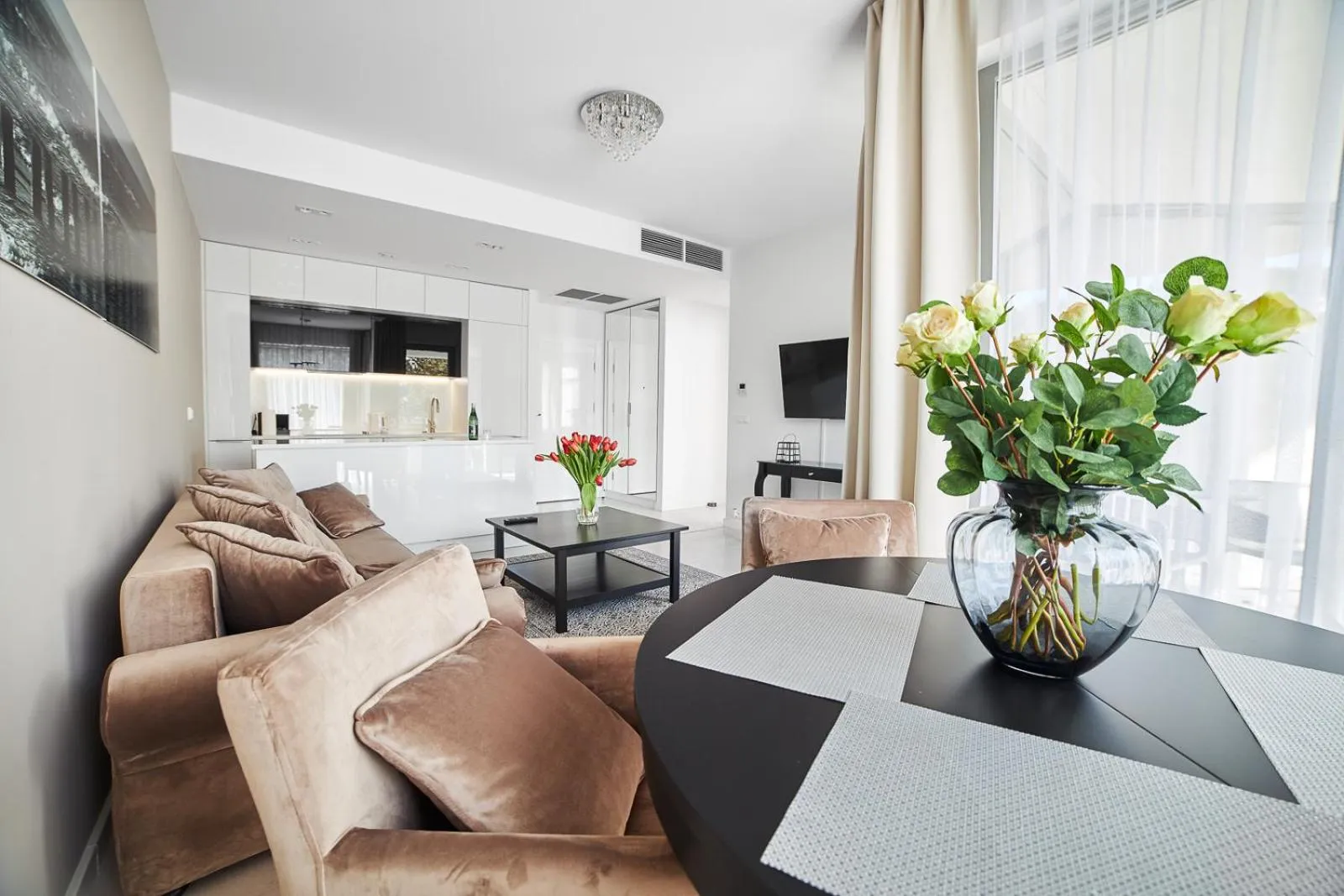 Living room in Dune Beach Resort