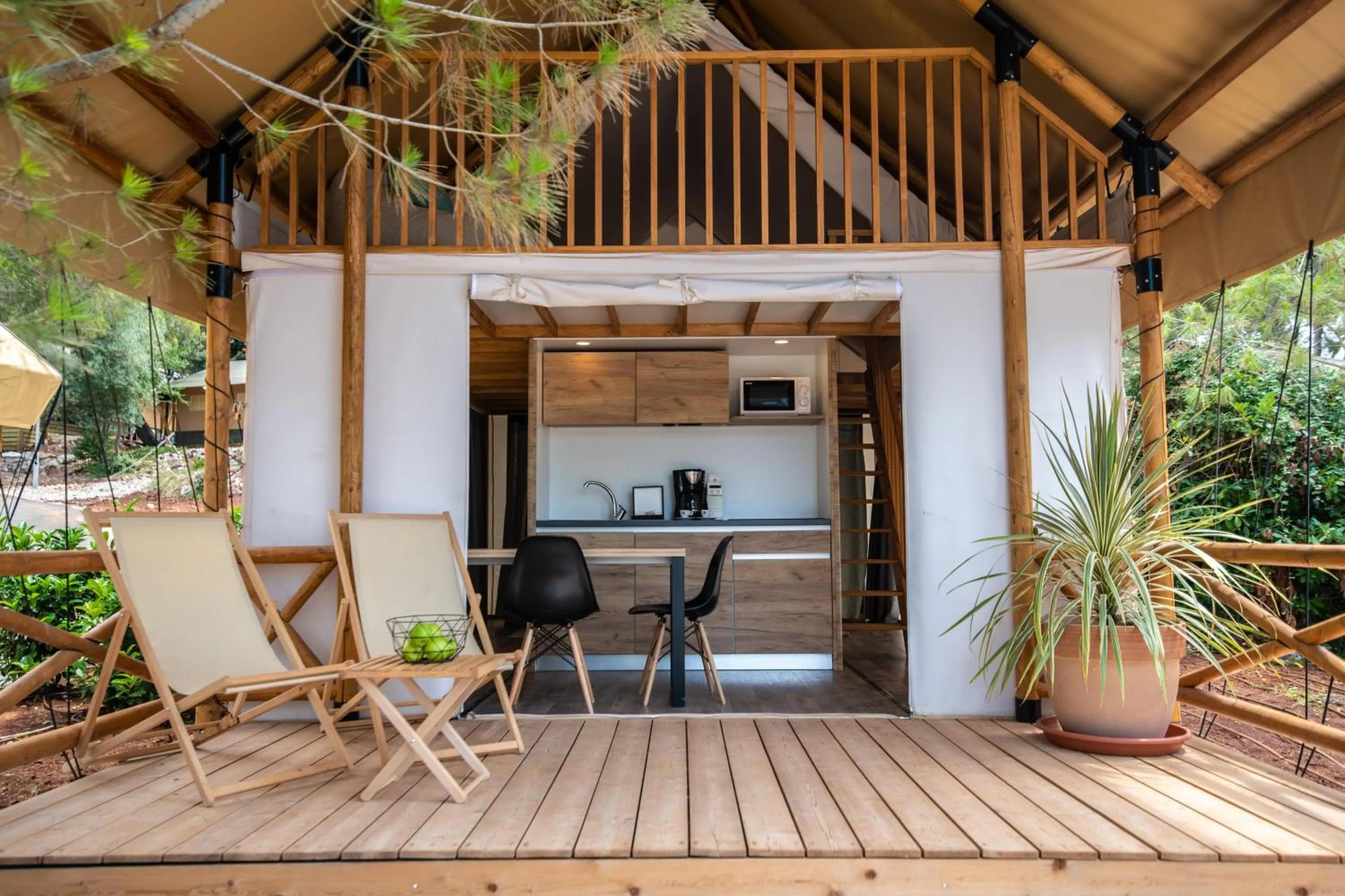 Balcony/Terrace in Arena One 99 Glamping