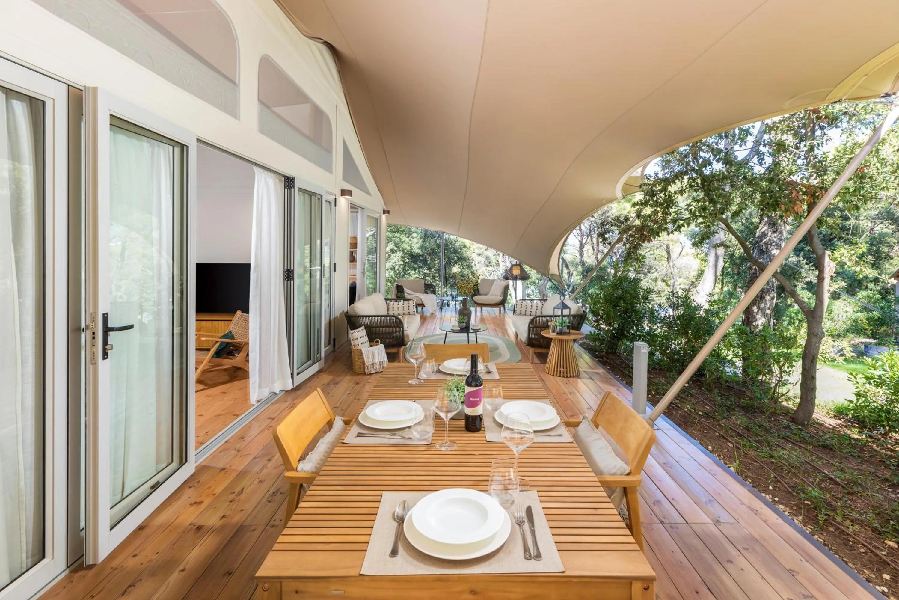 Balcony/Terrace in Arena One 99 Glamping