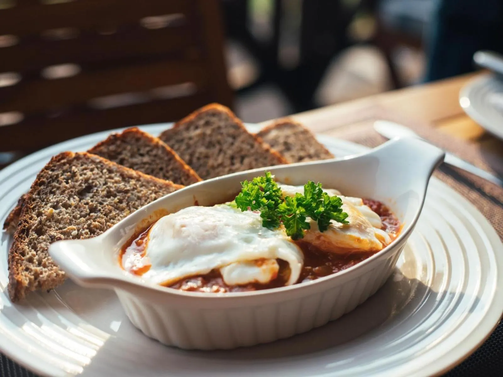 Dining area in The Log Collective