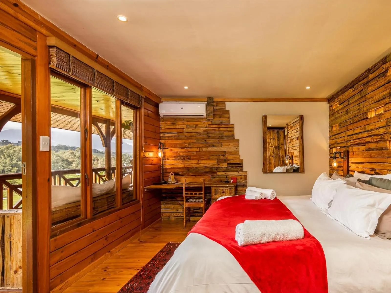 View (from property/room), Bed in The Log Collective