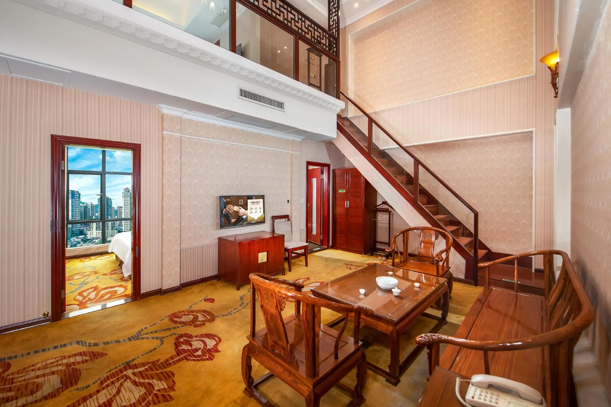 Living room in Vienna International Hotel Jieyang Jieyanglou