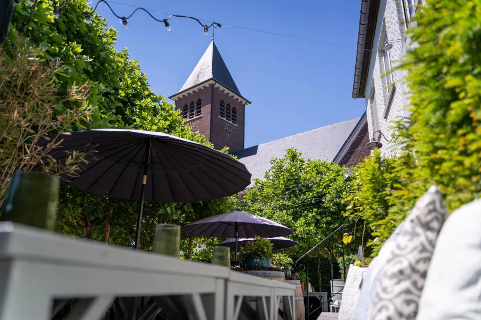 Balcony/Terrace in Hotel Au Nom De Dieu