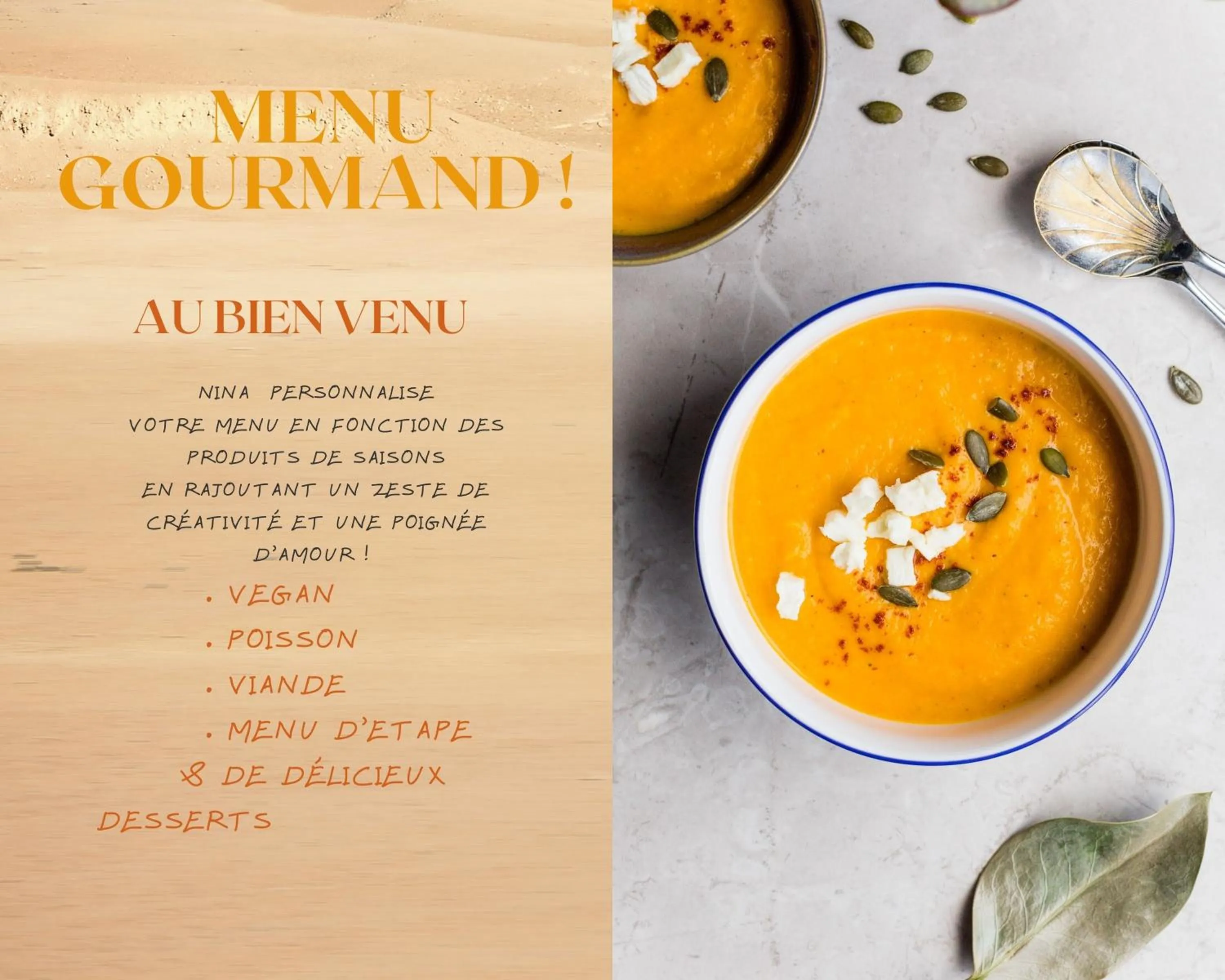 Food and drinks in Au Bien Venu