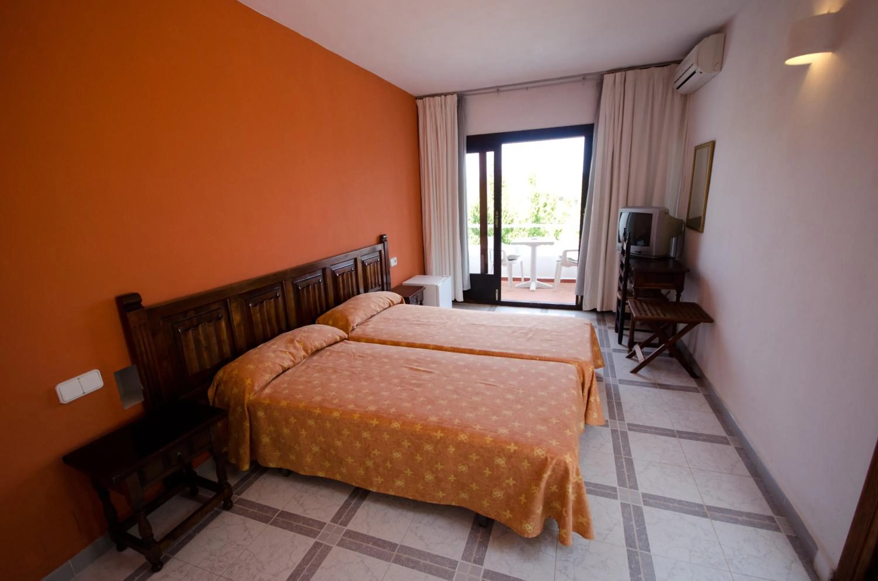 Bed in Hotel Club Can Jordi