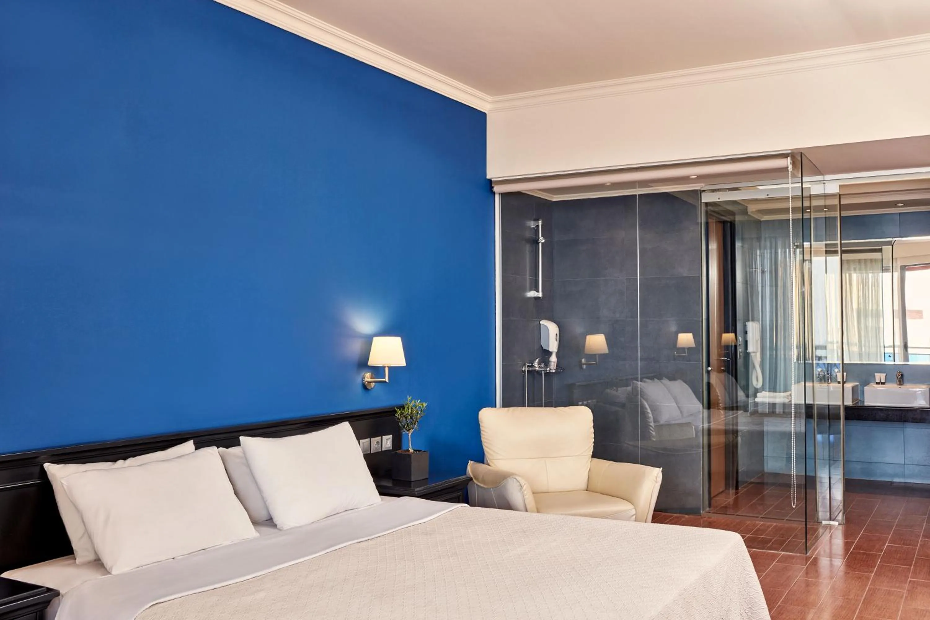 Bedroom, Bed in All Senses Nautica Blue Exclusive Resort & Spa - All Inclusive