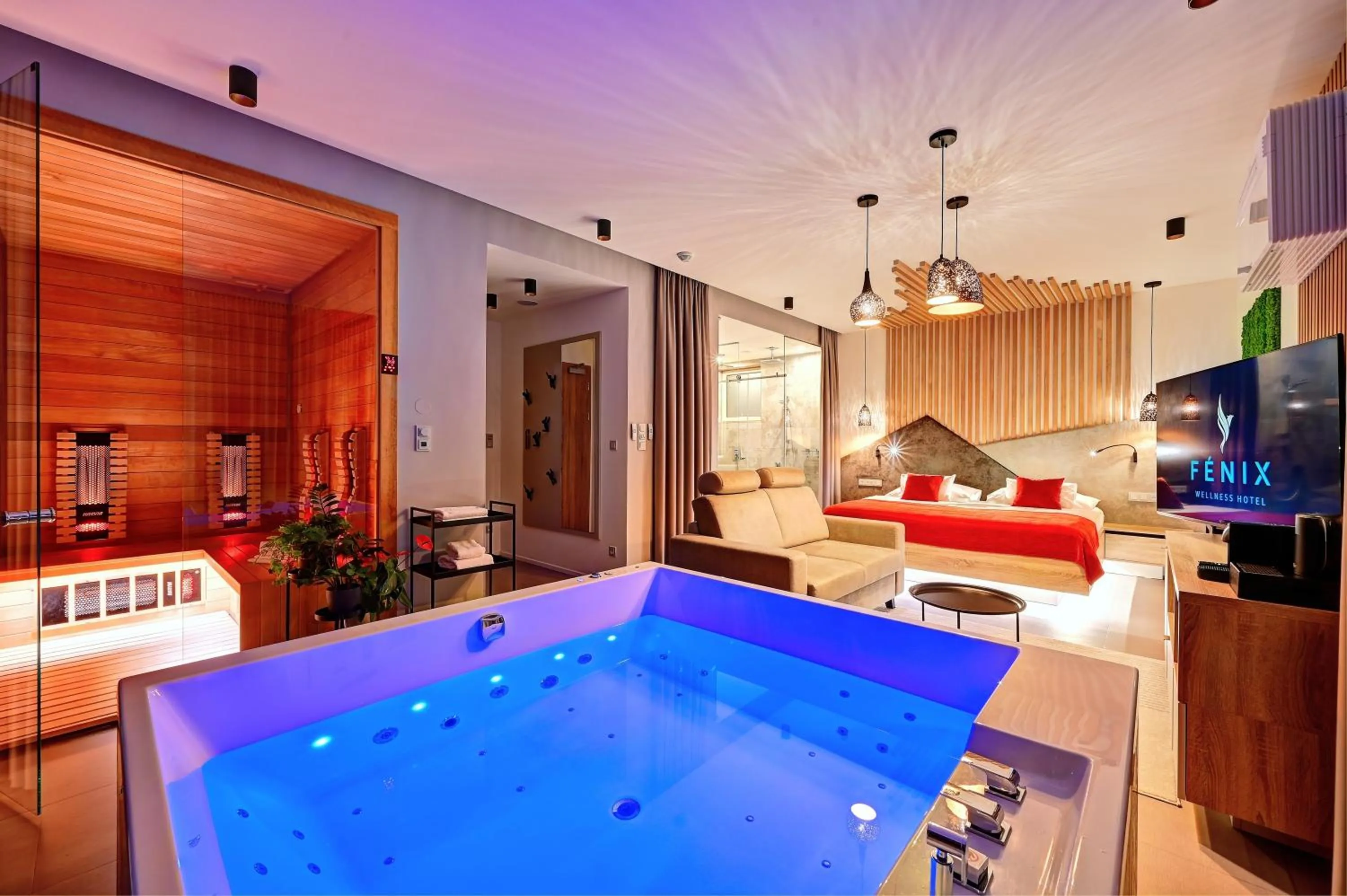 Bed in Wellness Hotel Fénix