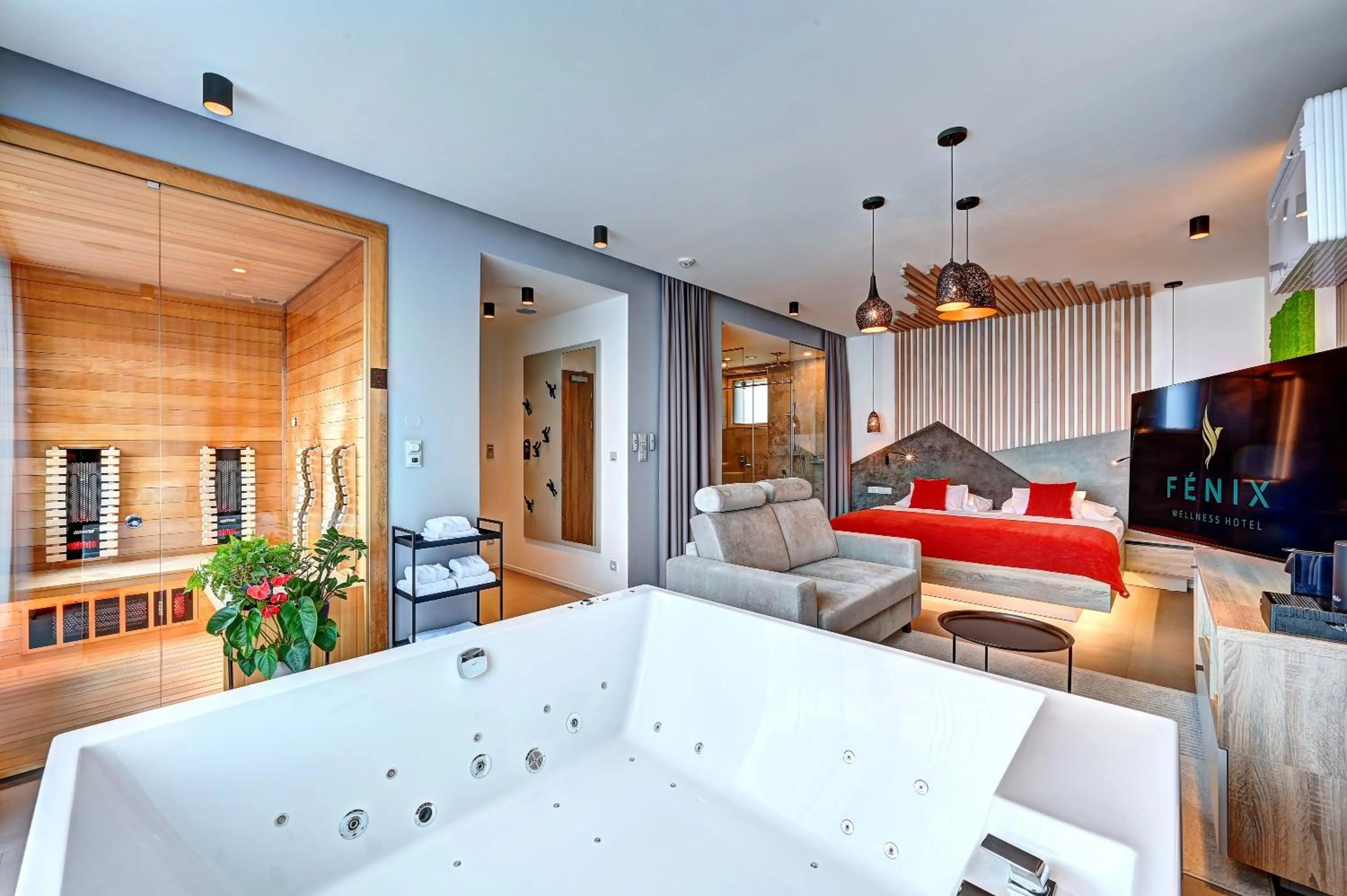 Bed in Wellness Hotel Fénix