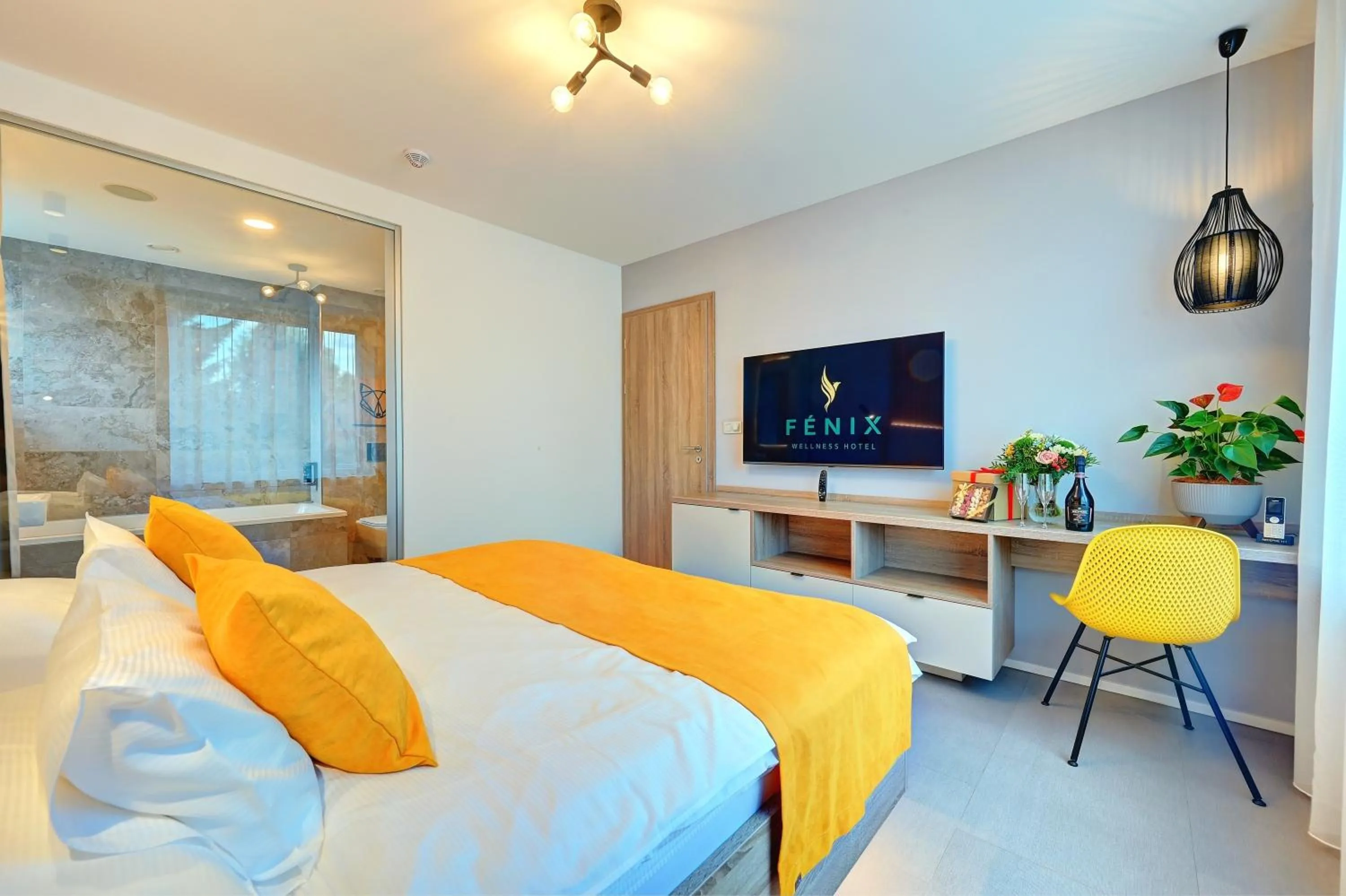 Bed in Wellness Hotel Fénix