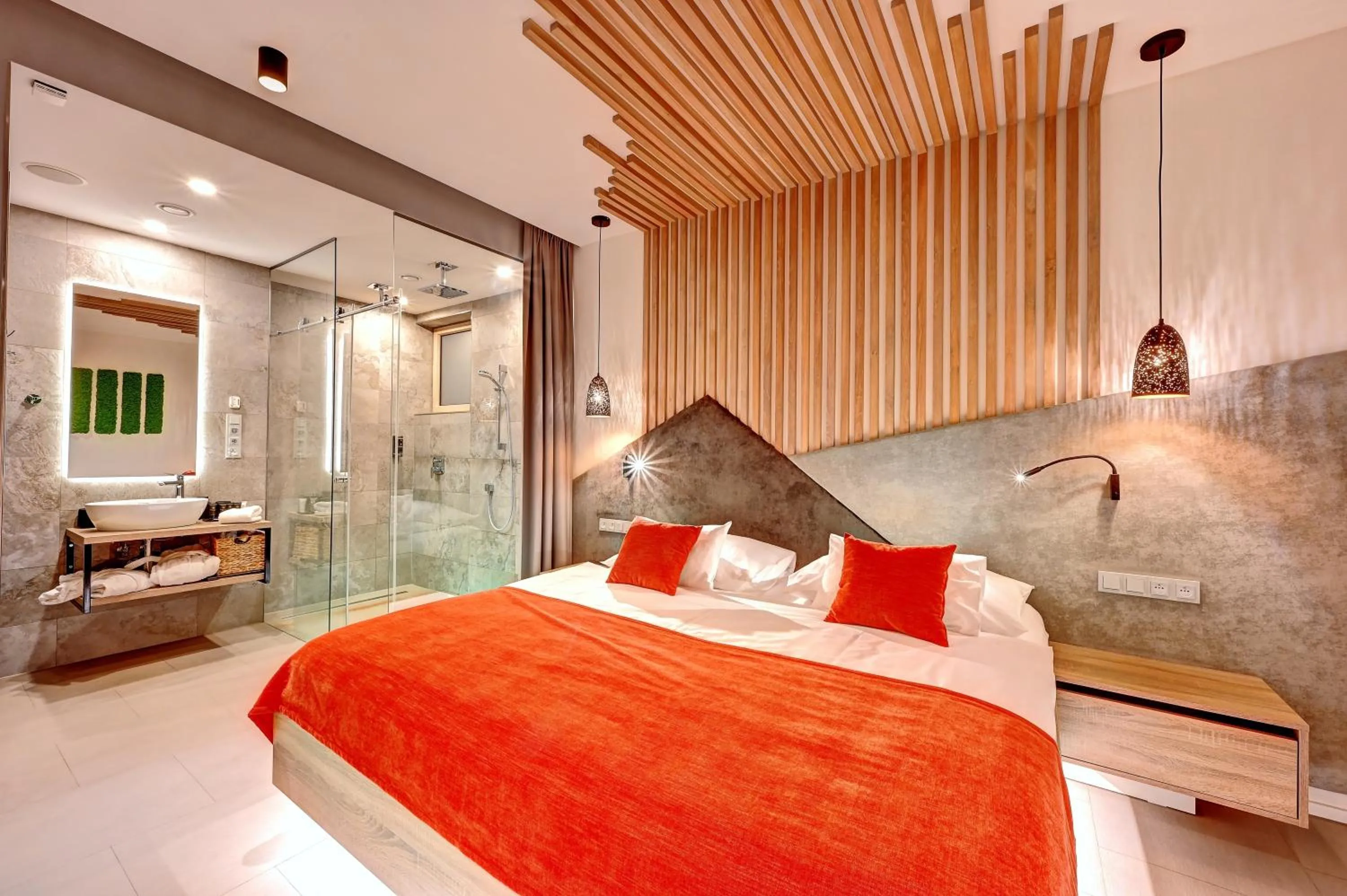 Bed in Wellness Hotel Fénix