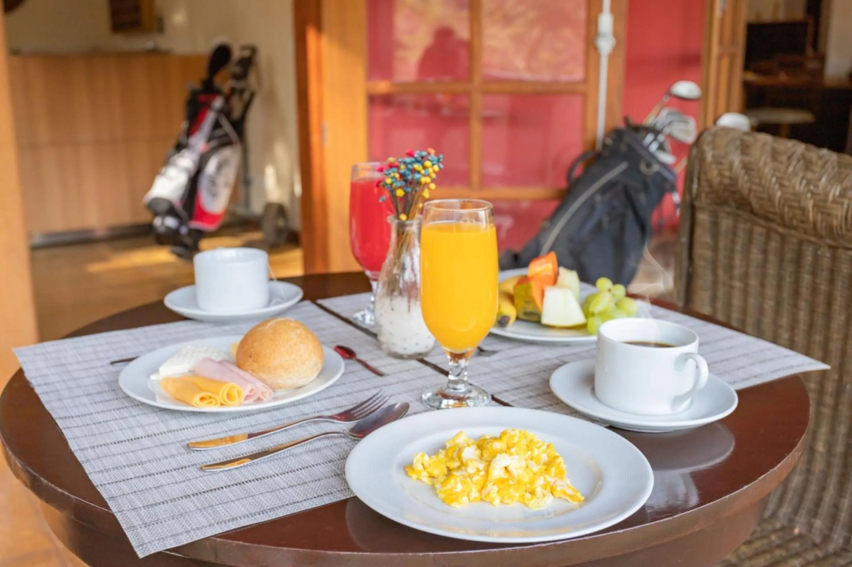 Buffet breakfast in Pousada Golf Village