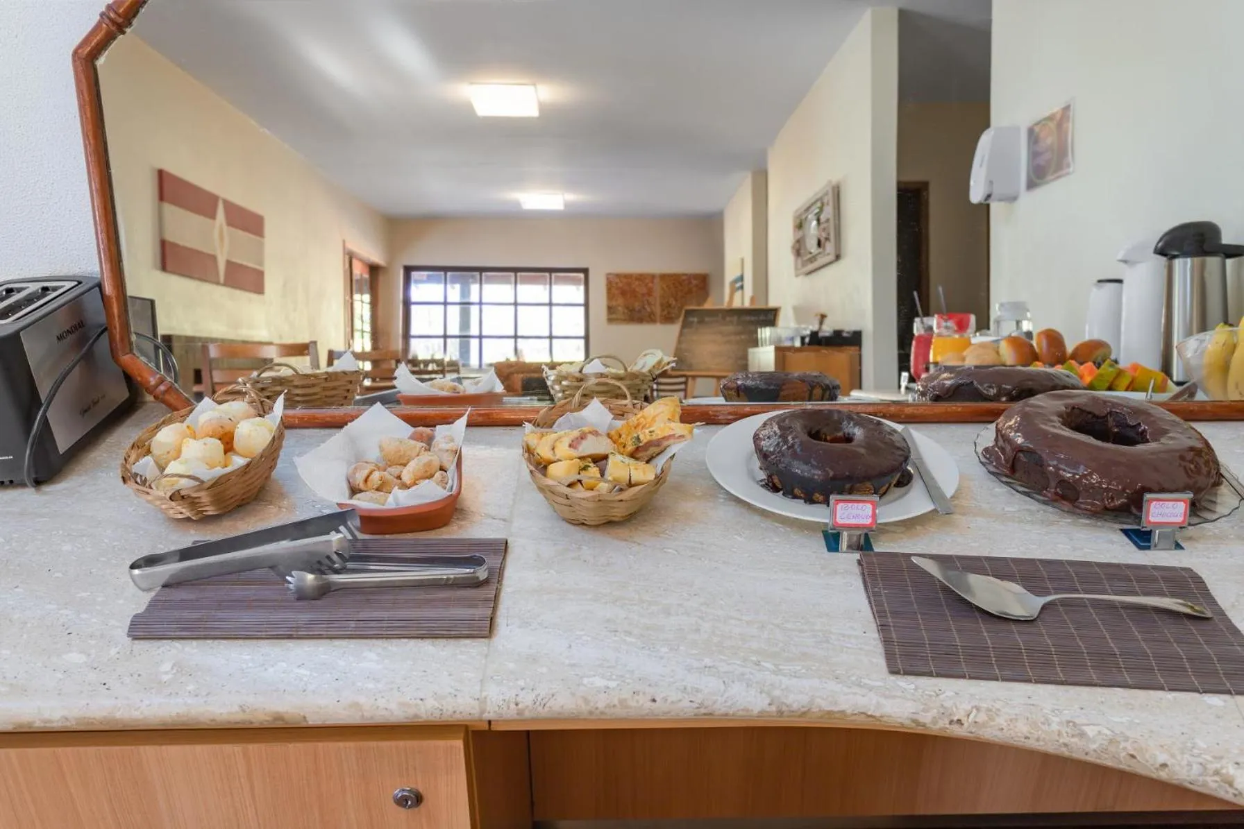 Buffet breakfast in Pousada Golf Village