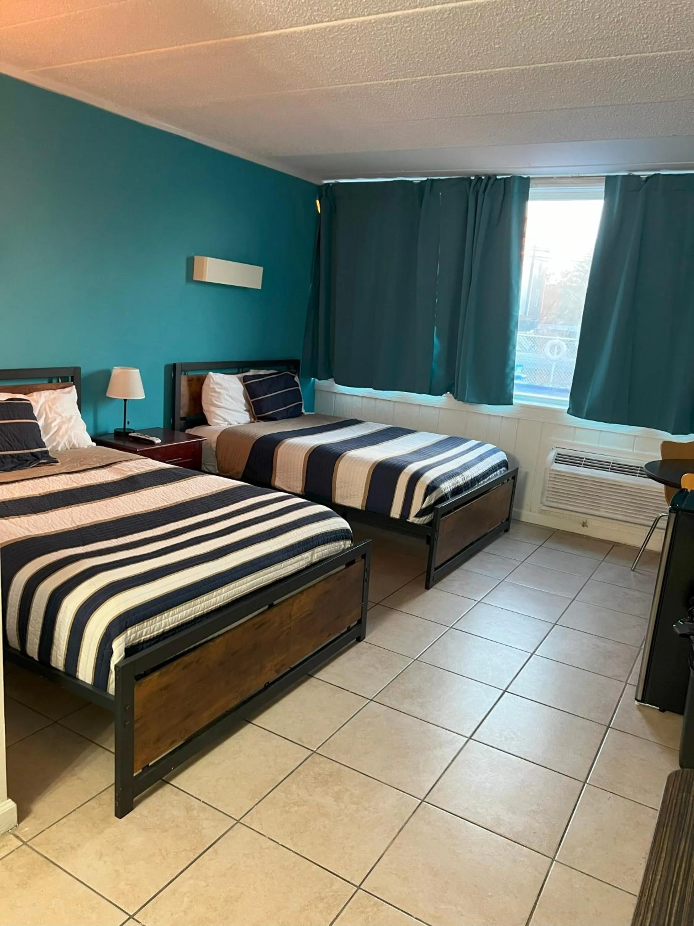 Bed in AIRE Hotel North Beach Jersey Shore