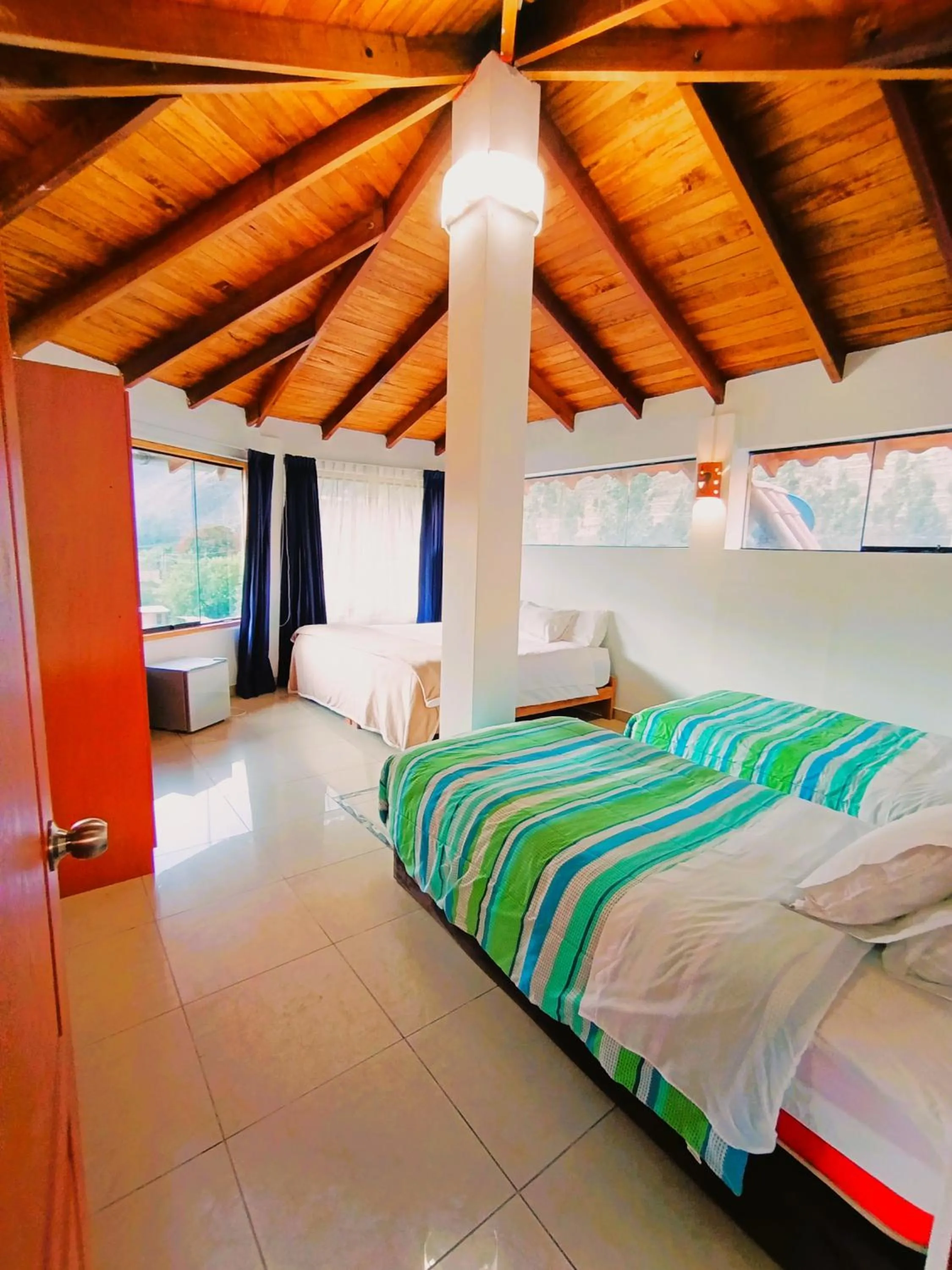 Bed in Ccapac Inka Ollanta Casa Museo