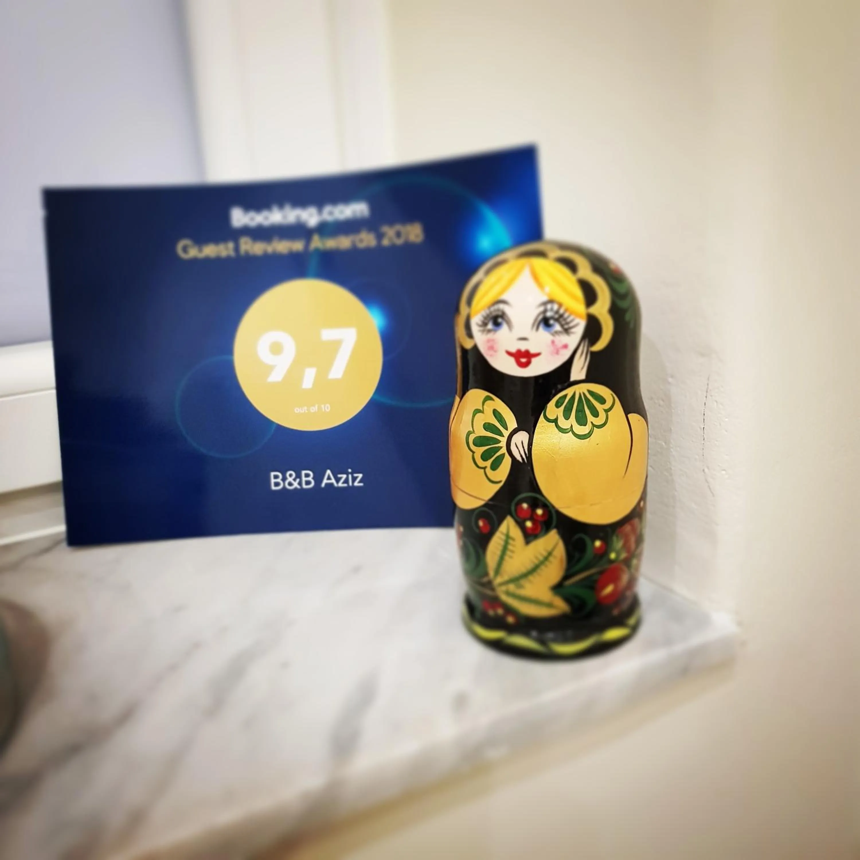 Certificate/Award in Aziz b&b