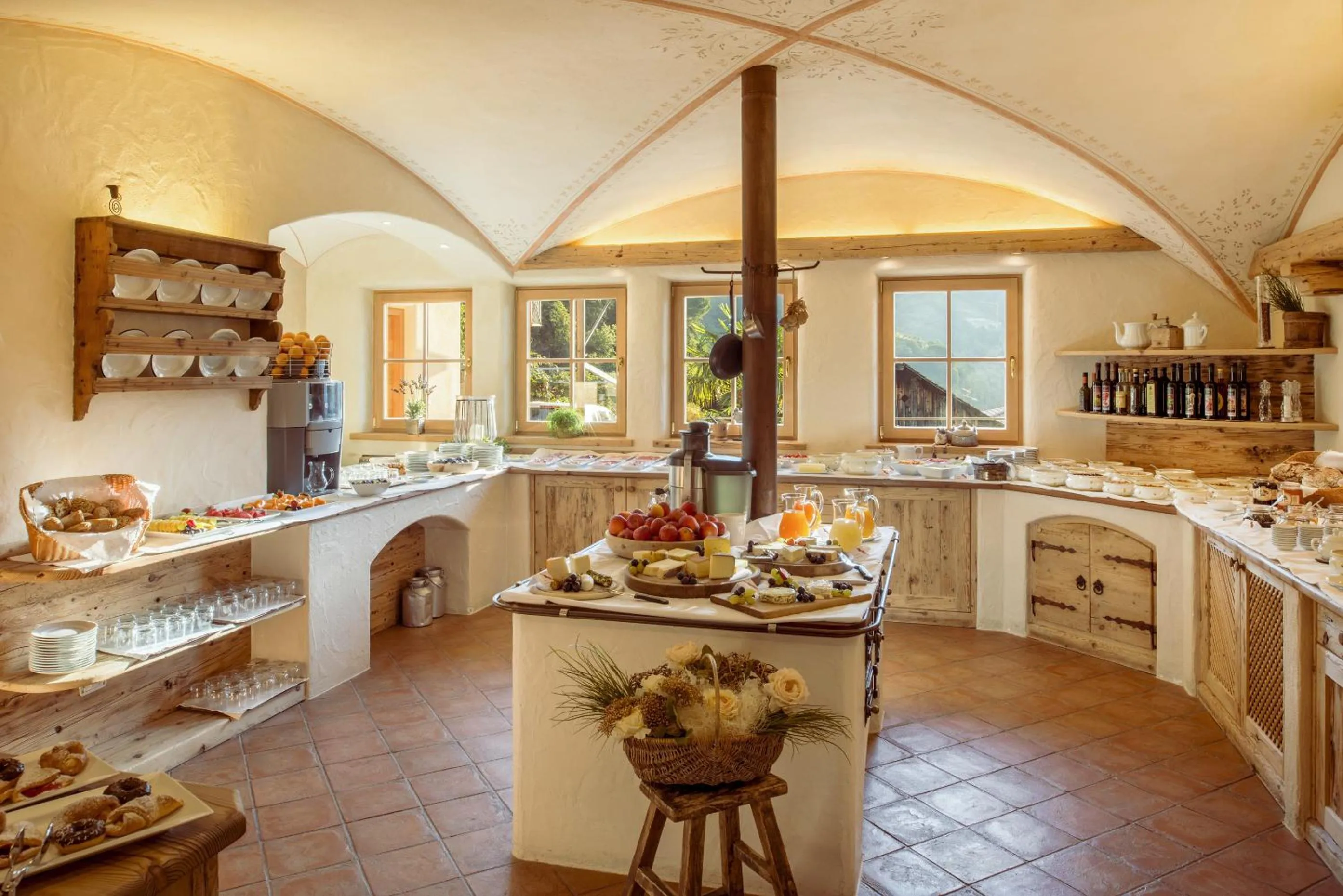 Buffet breakfast in Hotel Kassian