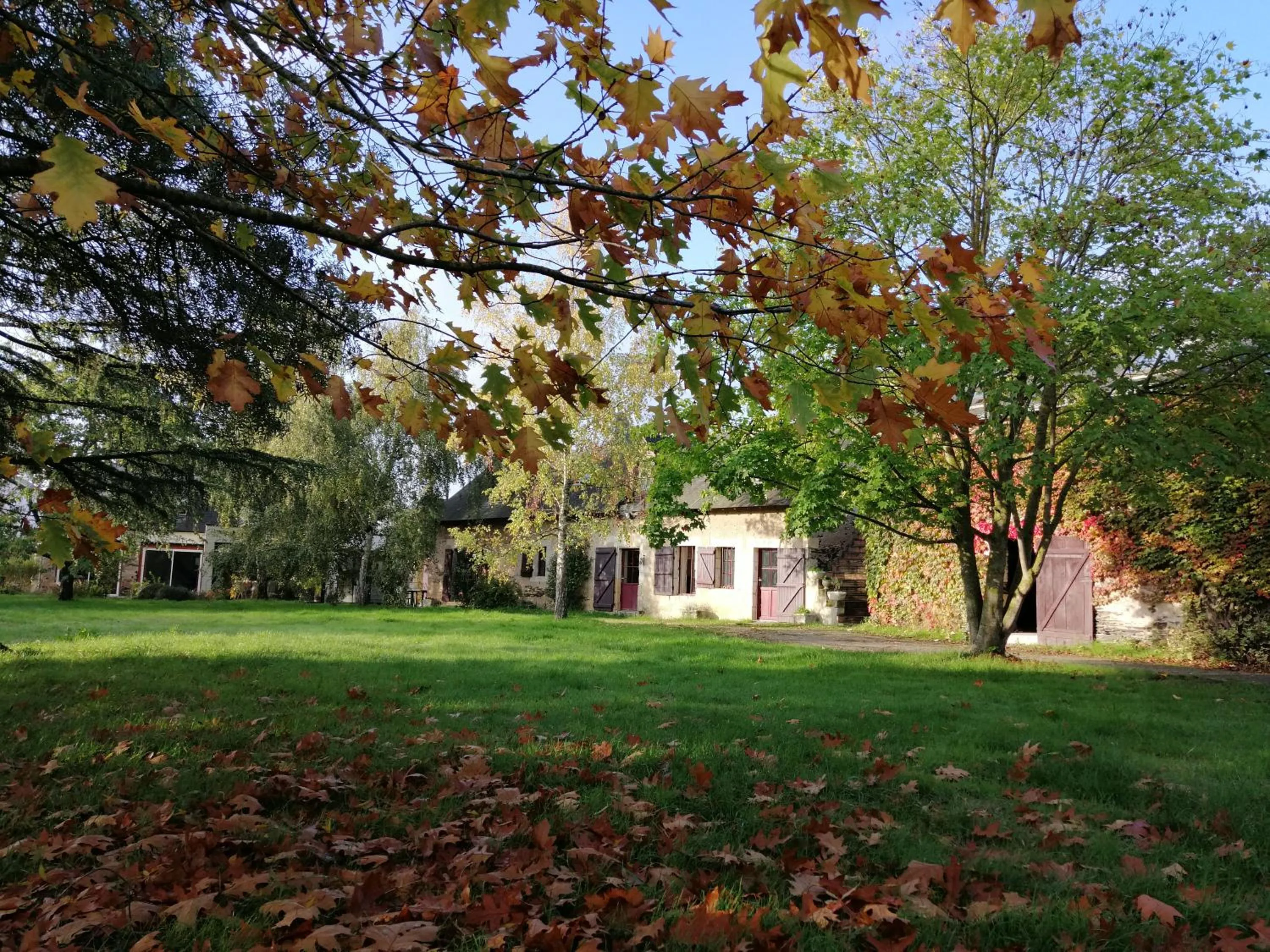 Garden view in La Petite Charnasserie