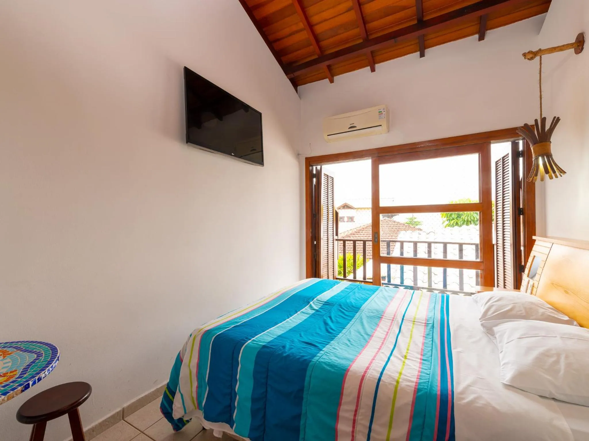 Bedroom, Bed in Pousada Pé Na Areia