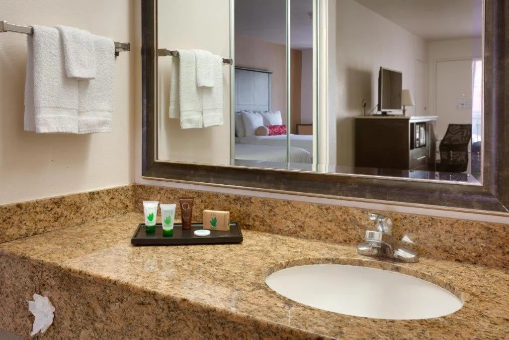 Bathroom in Cortona Inn and Suites Anaheim Resort